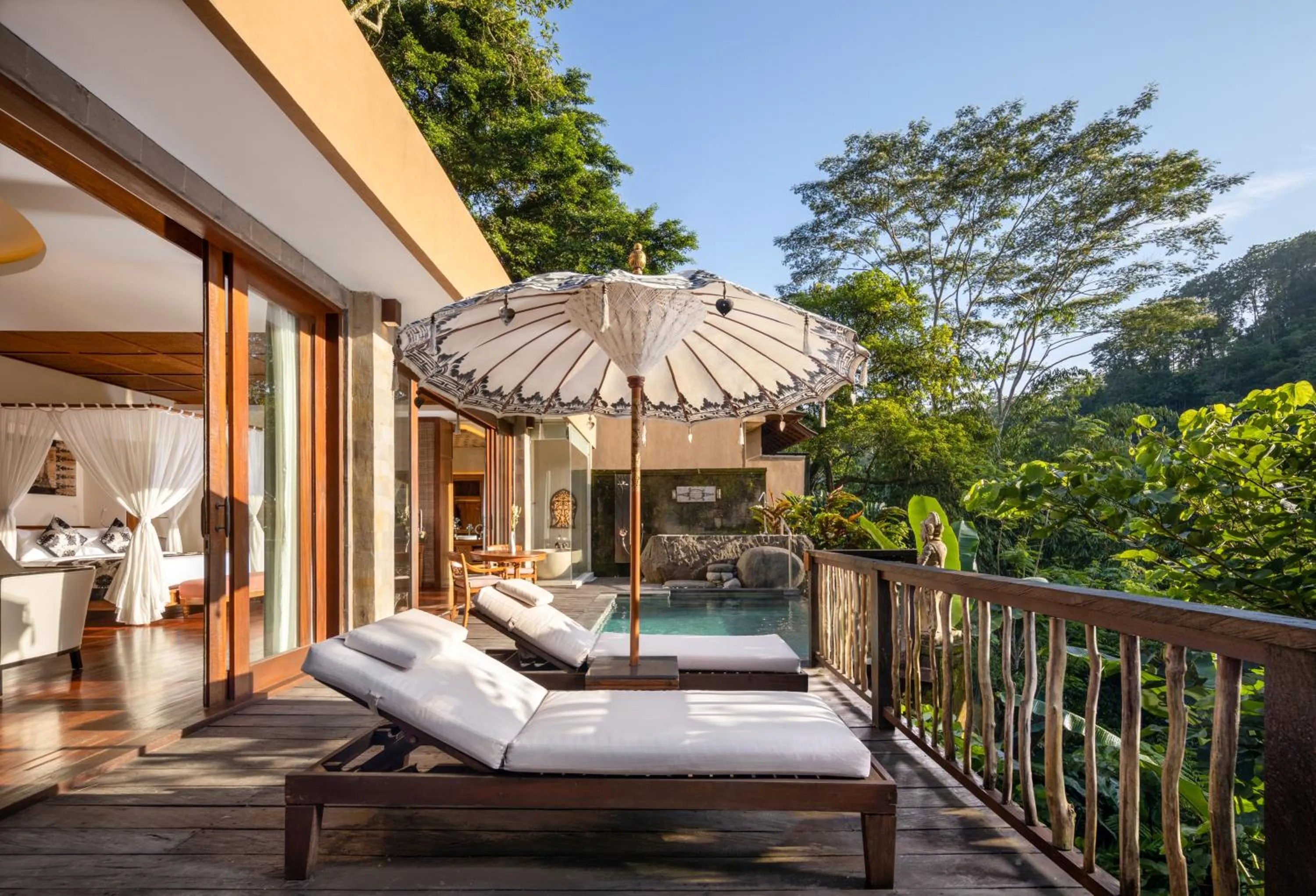 Balcony/Terrace in The Kayon Jungle Resort