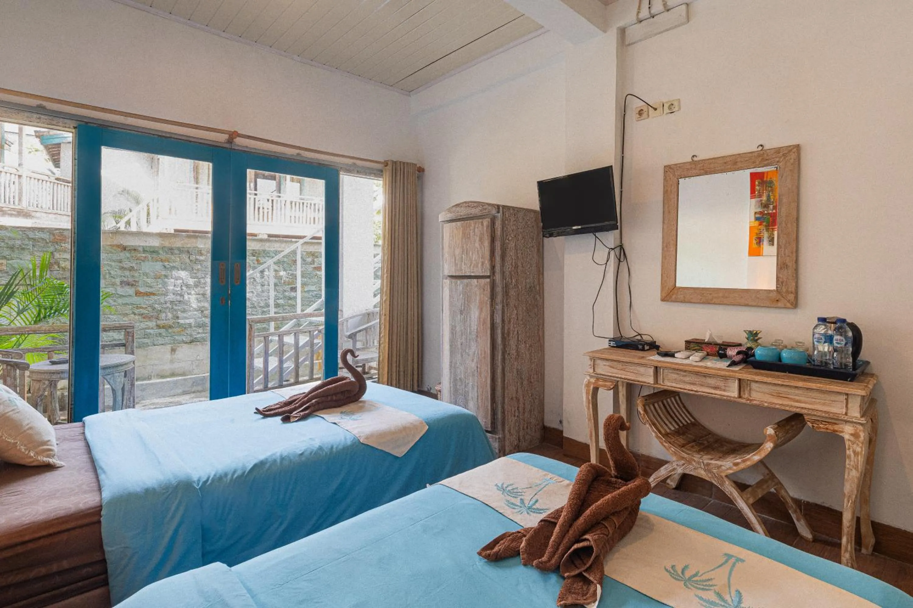 Bed in Golden Hill Cottage Nusa Penida