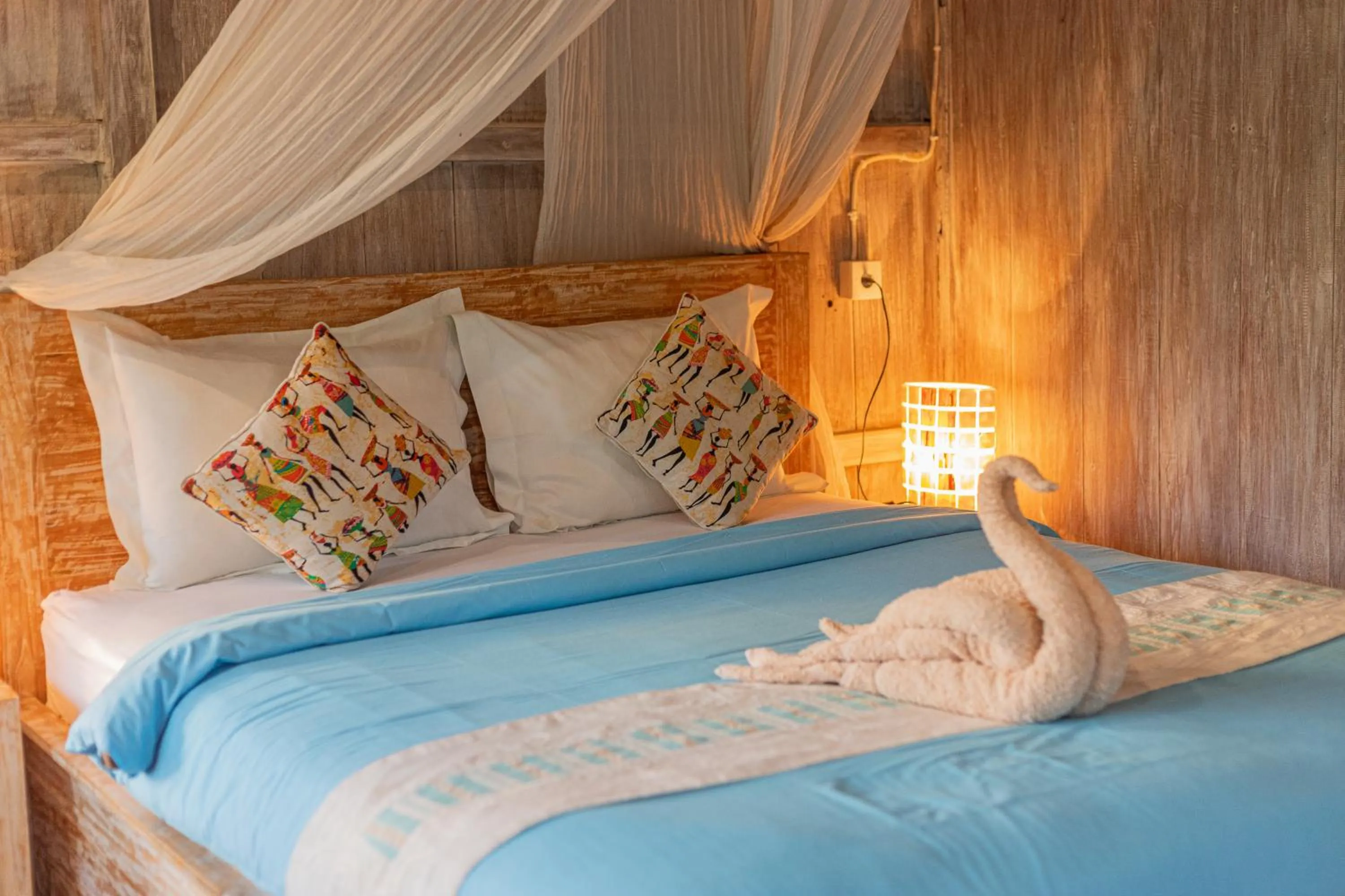Bed in Golden Hill Cottage Nusa Penida