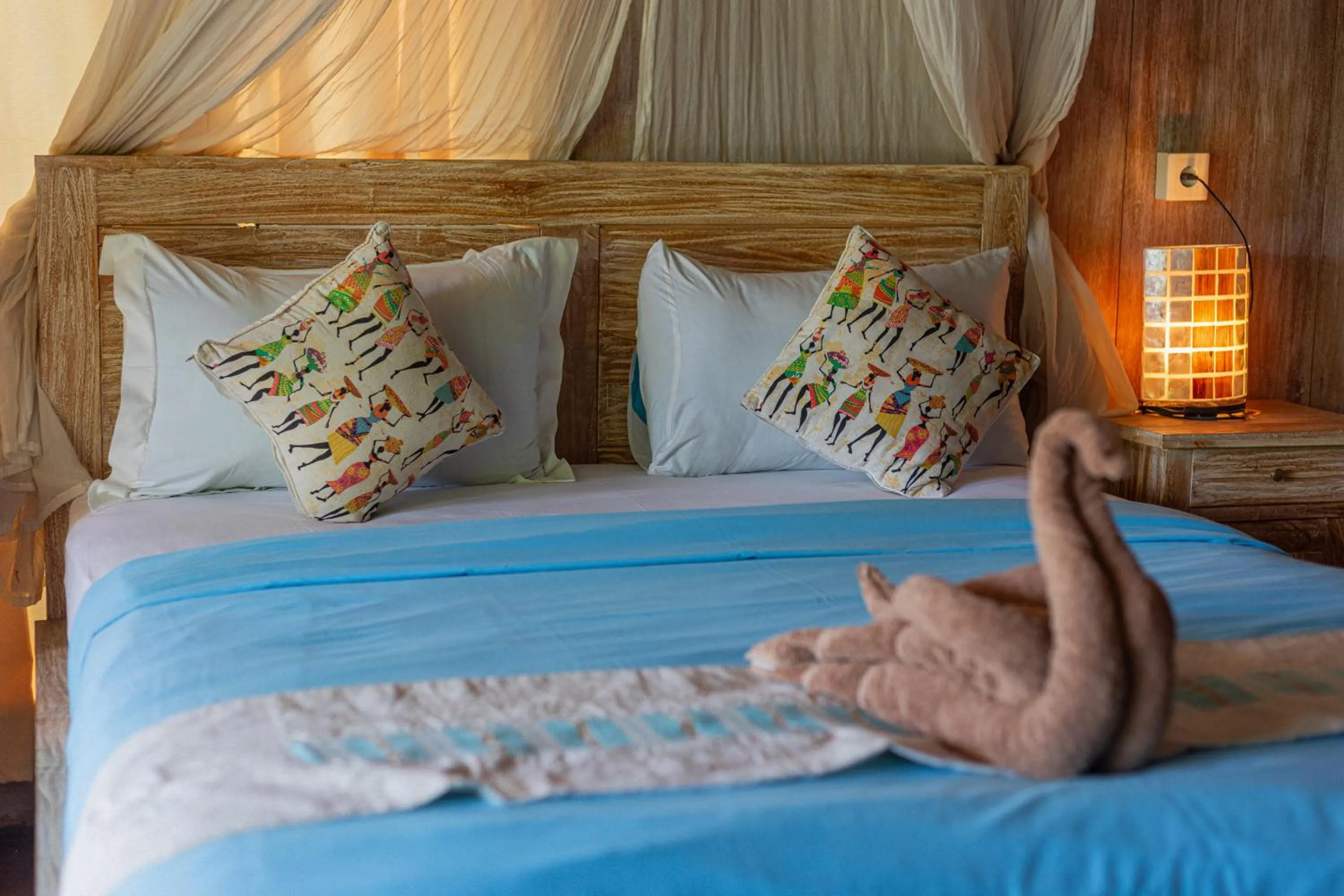Bed in Golden Hill Cottage Nusa Penida