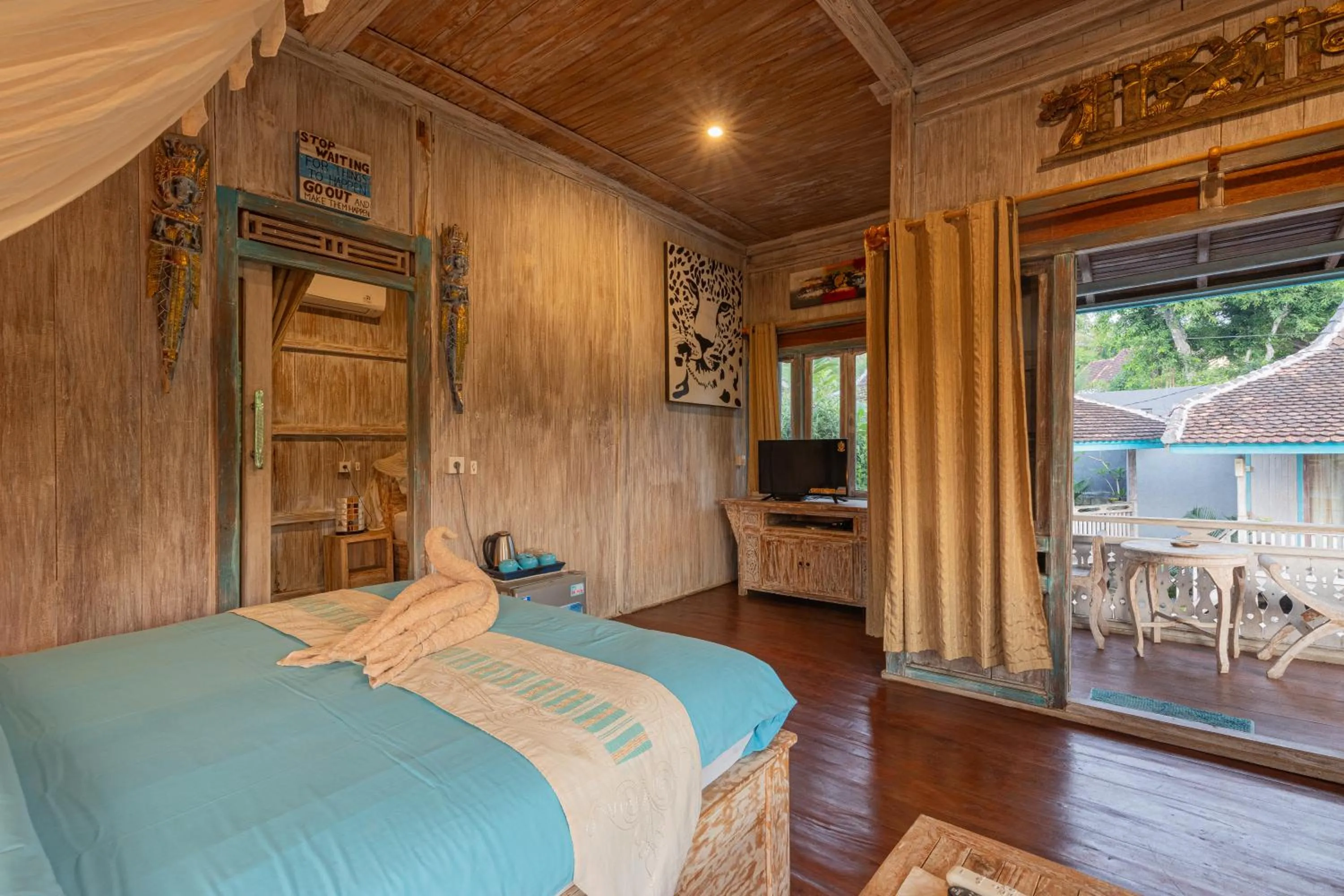 Bed in Golden Hill Cottage Nusa Penida