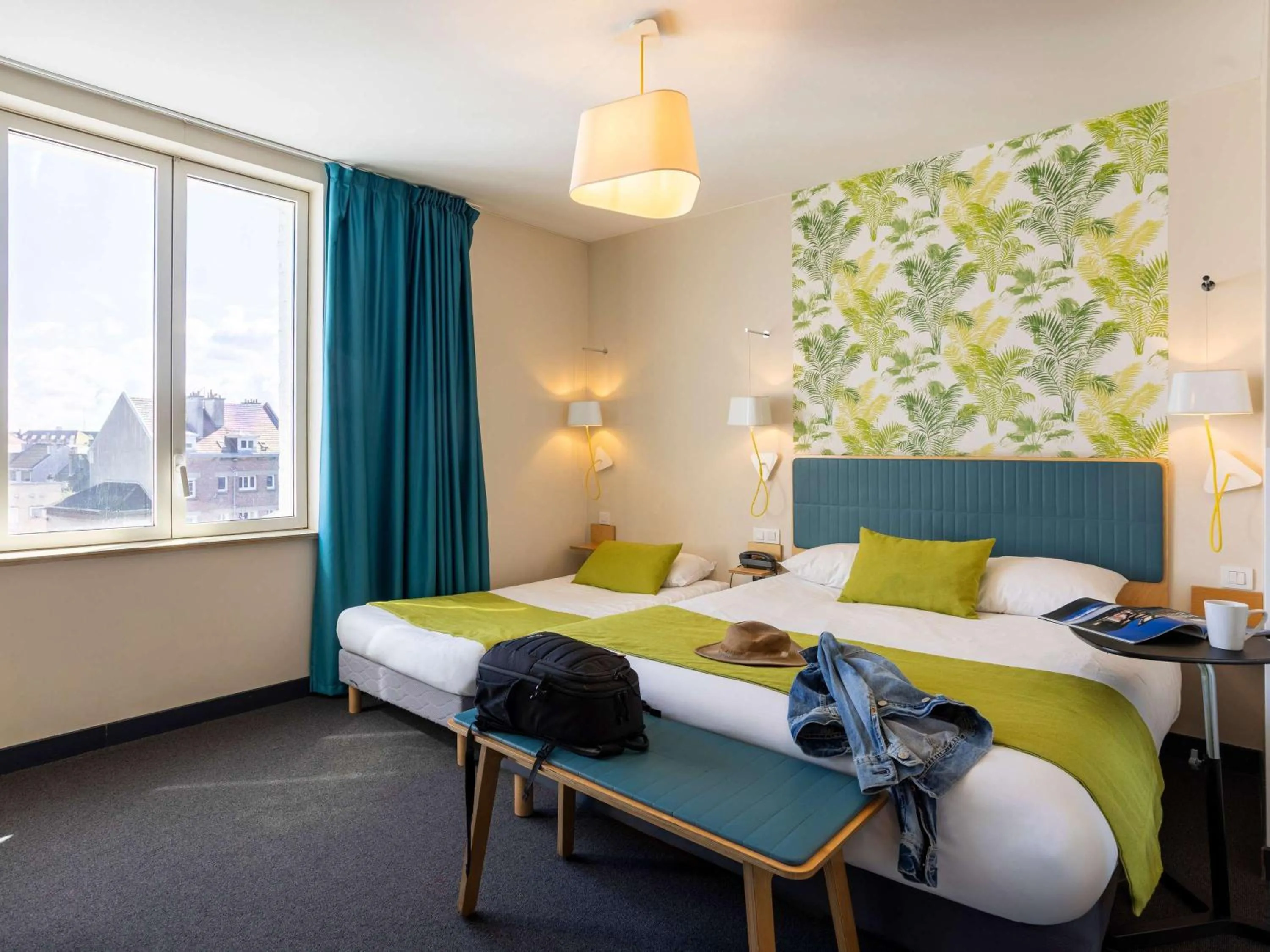 Family Suite with One Double and Two Single Beds in ibis Styles Calais Centre
