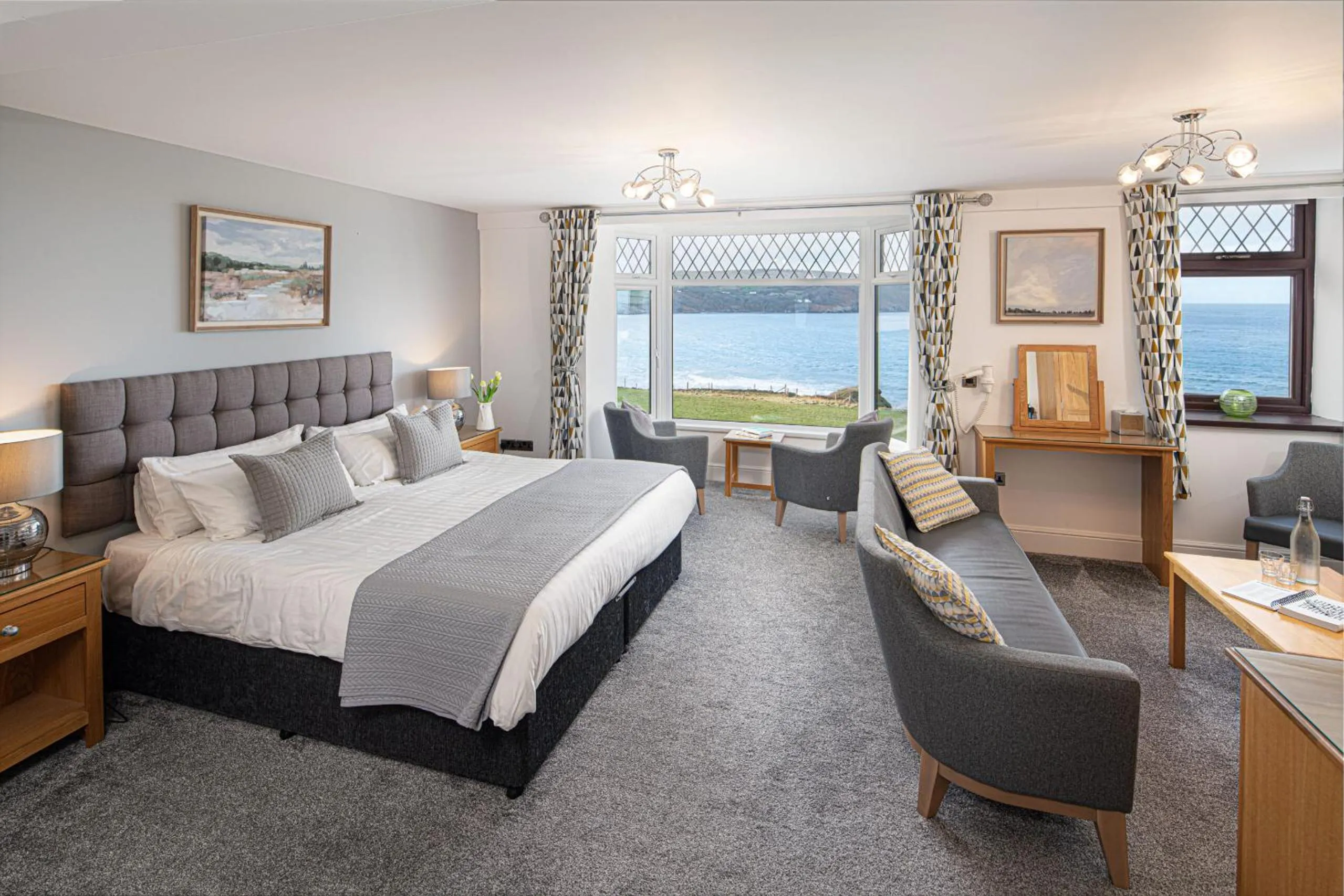 Bedroom, Bed in Gwbert Hotel