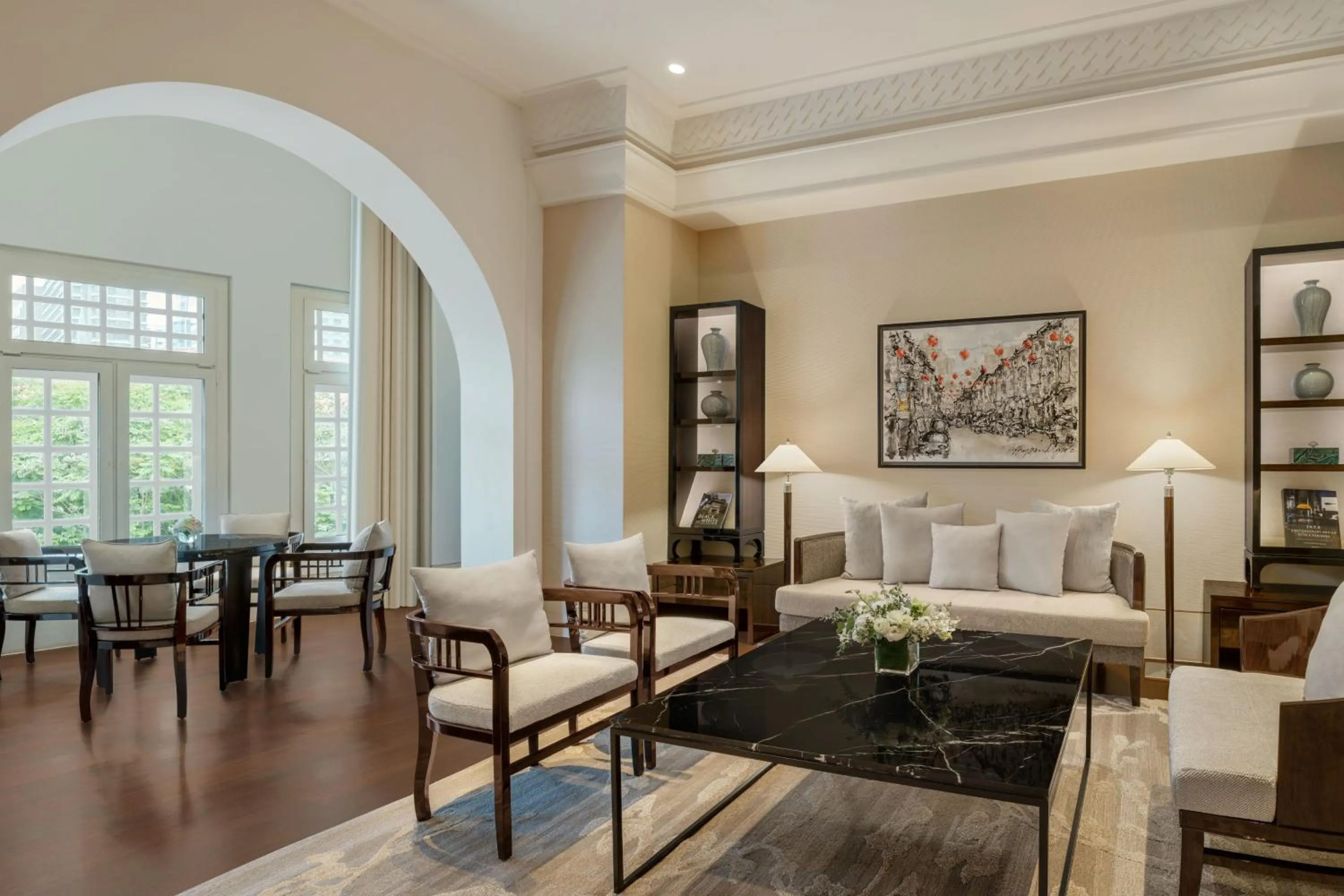 Living room in The Capitol Kempinski Hotel Singapore