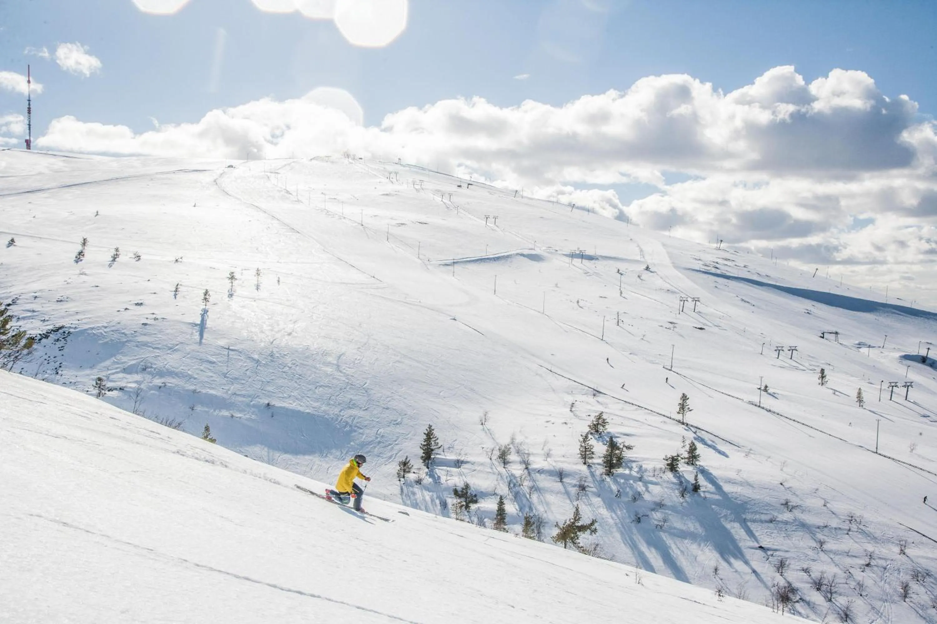 Natural landscape in Lapland Hotels Äkäshotelli