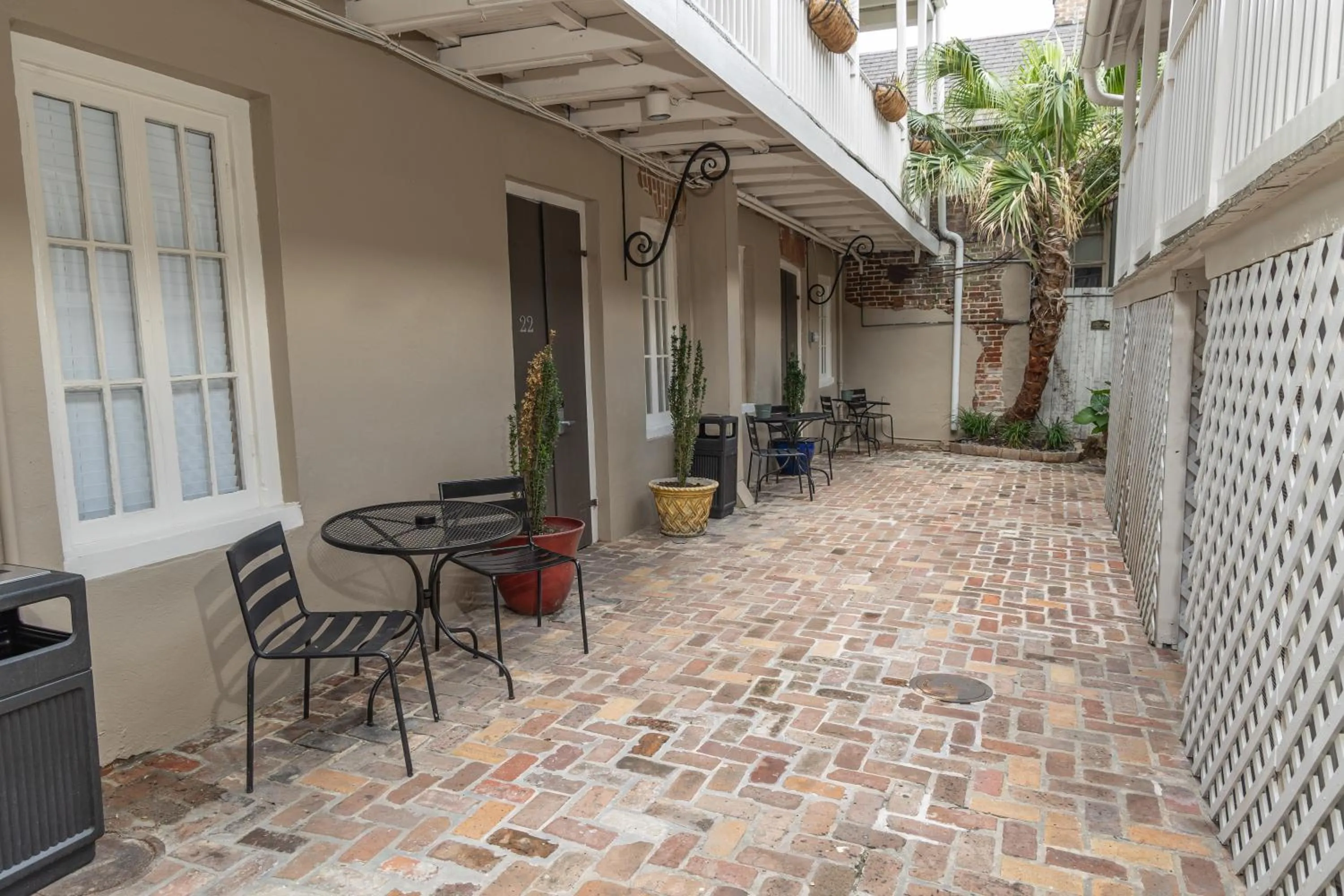 Inner courtyard view in Inn on Ursulines, a French Quarter Guest Houses Property