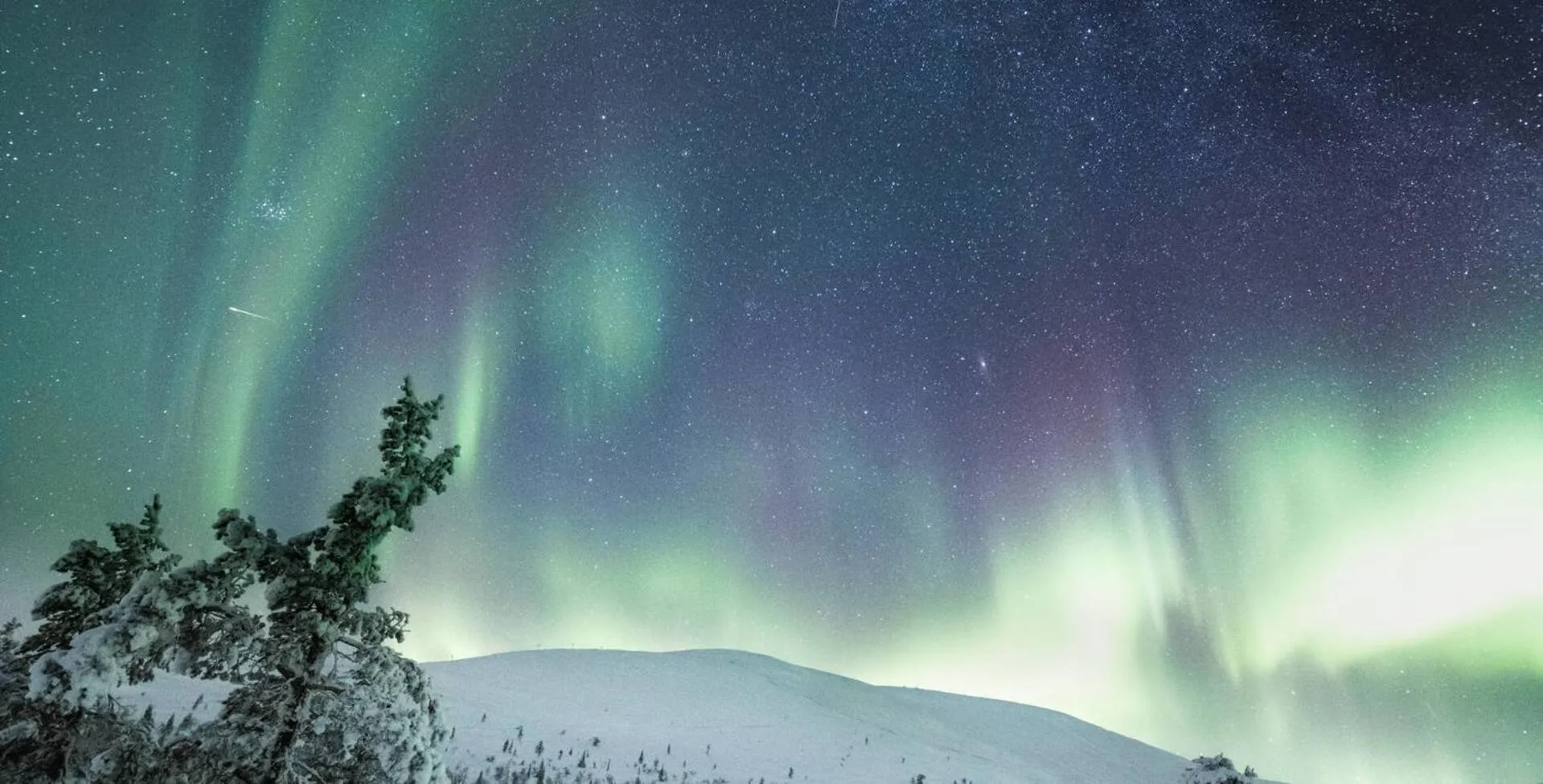 Natural landscape in Lapland Hotels Sirkantähti
