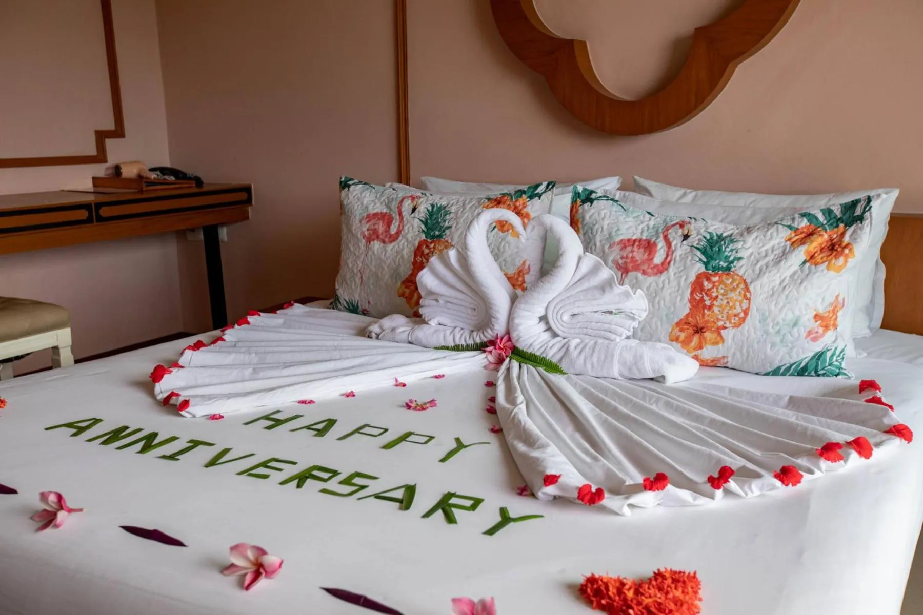 Bed in The Pineapple Hotel