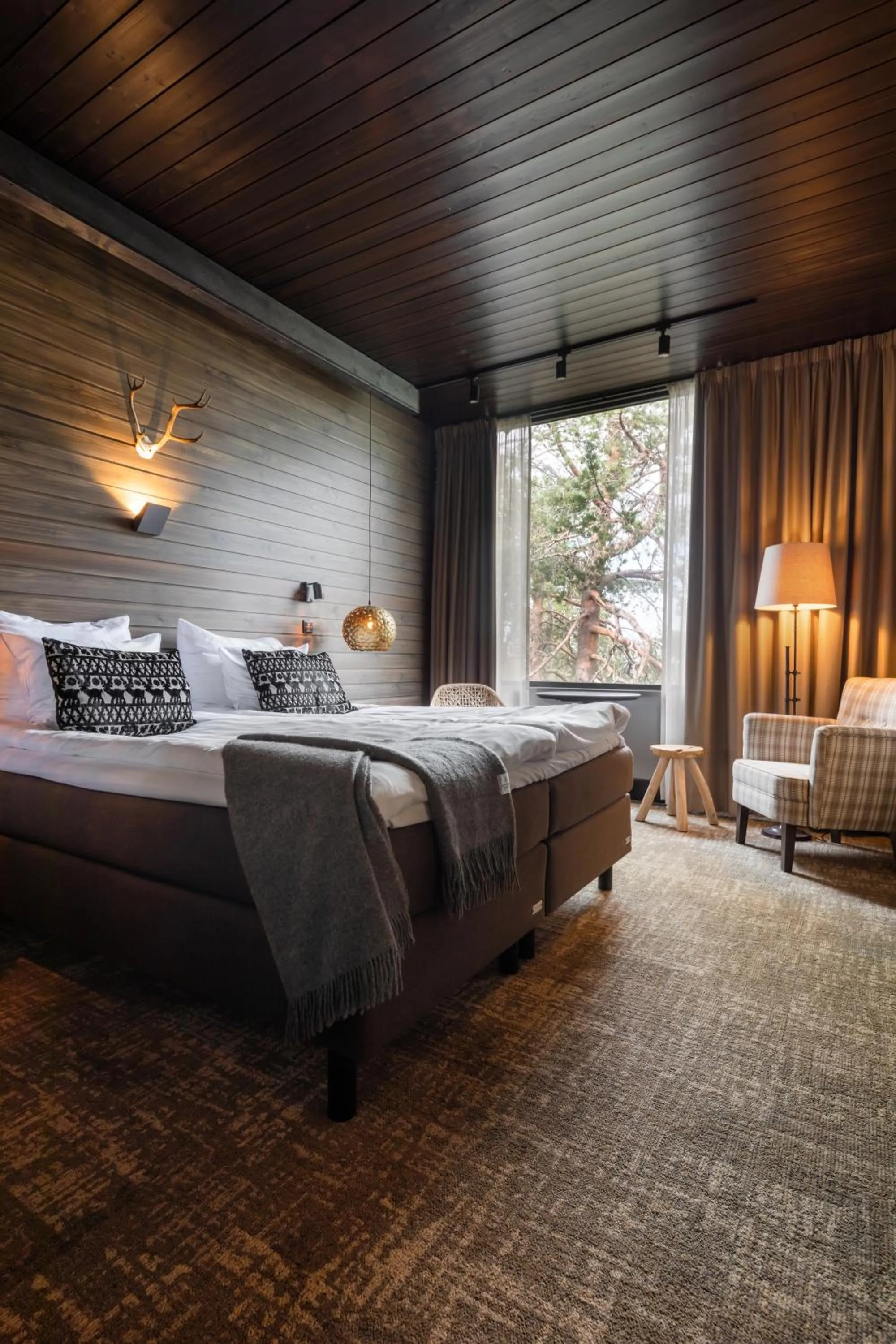 Bed in Lapland Hotels Sky Ounasvaara