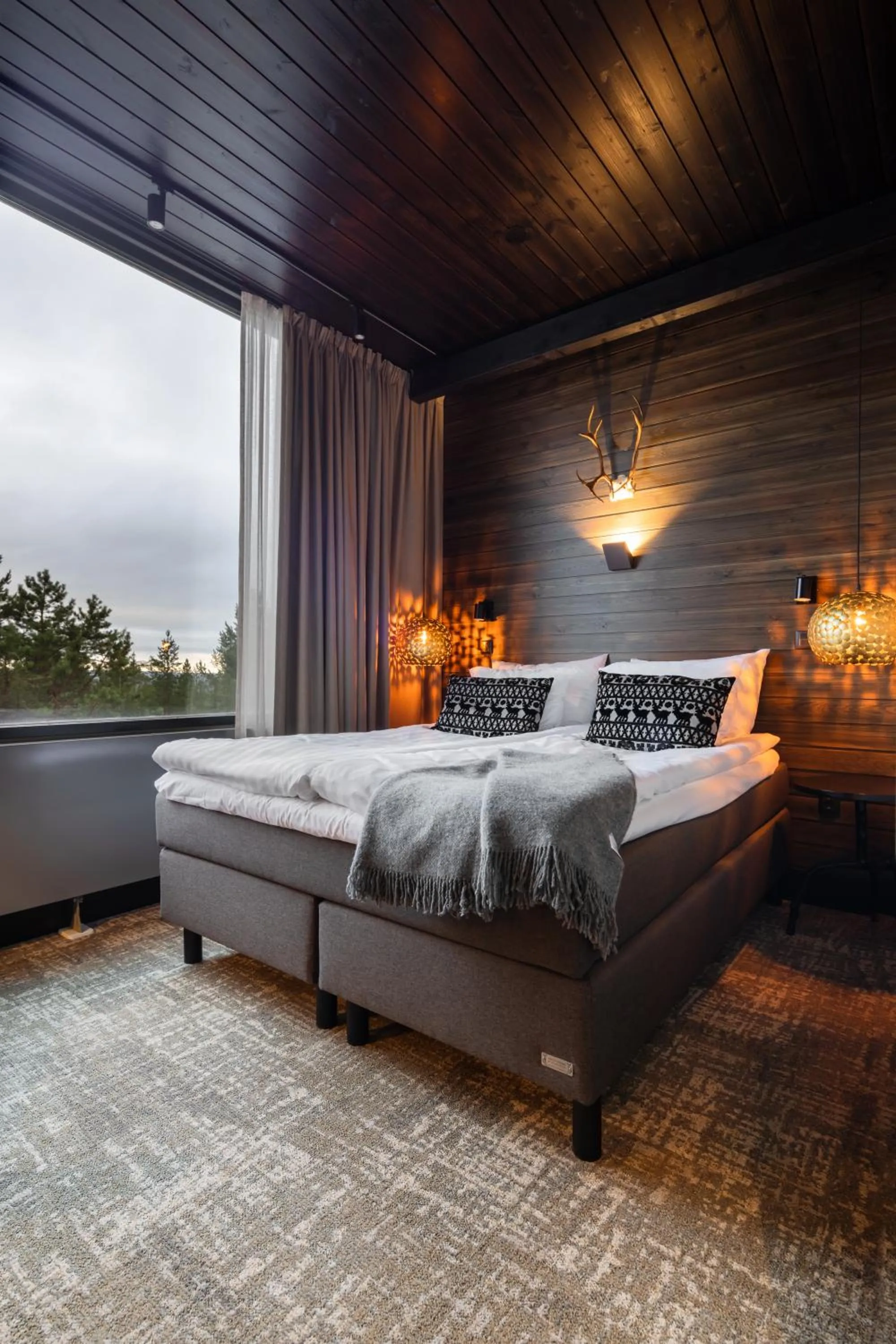 Bed in Lapland Hotels Sky Ounasvaara