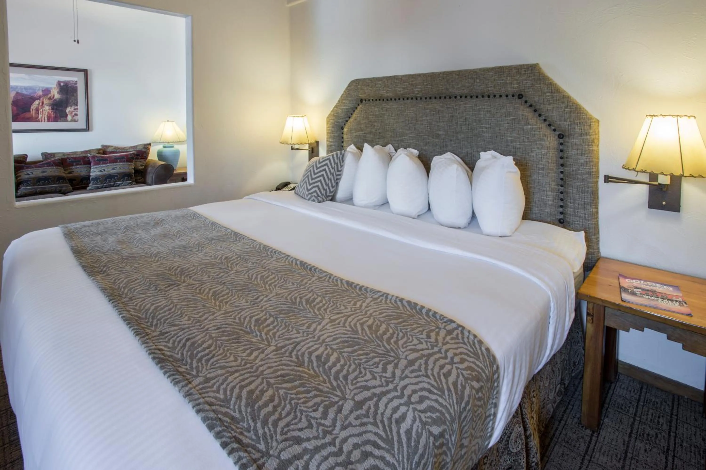 Bed in Table Mountain Inn