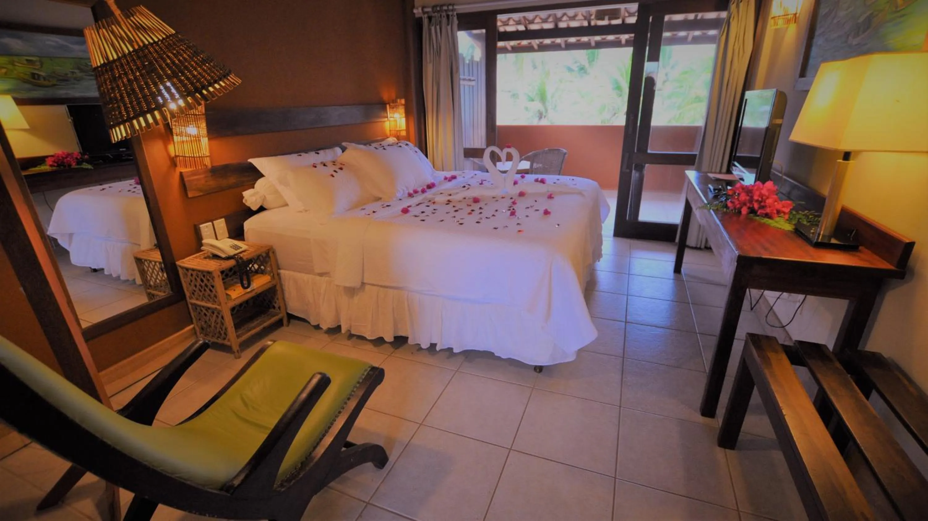 Bed in Pousada Jambo