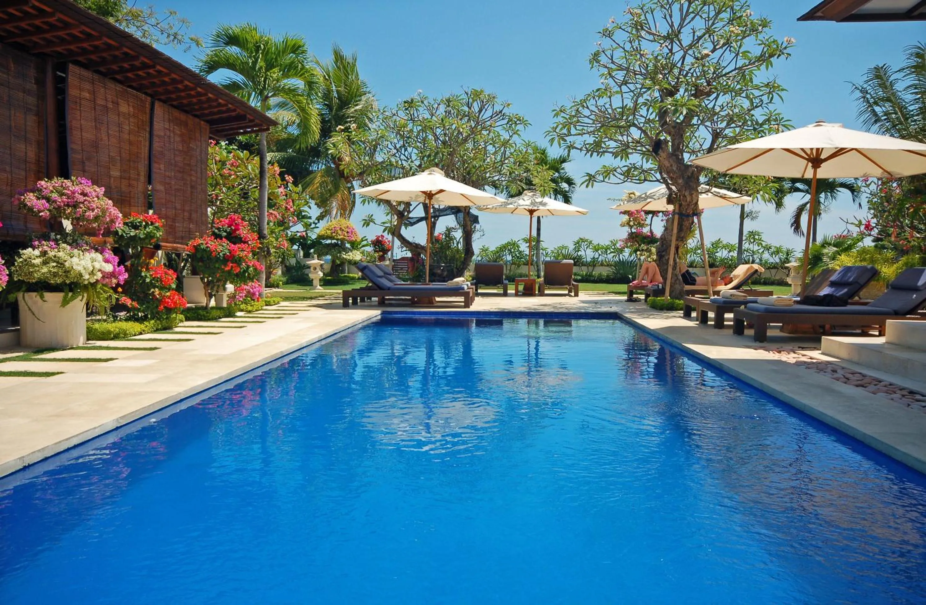 Swimming pool in Frangipani Beach Hotel