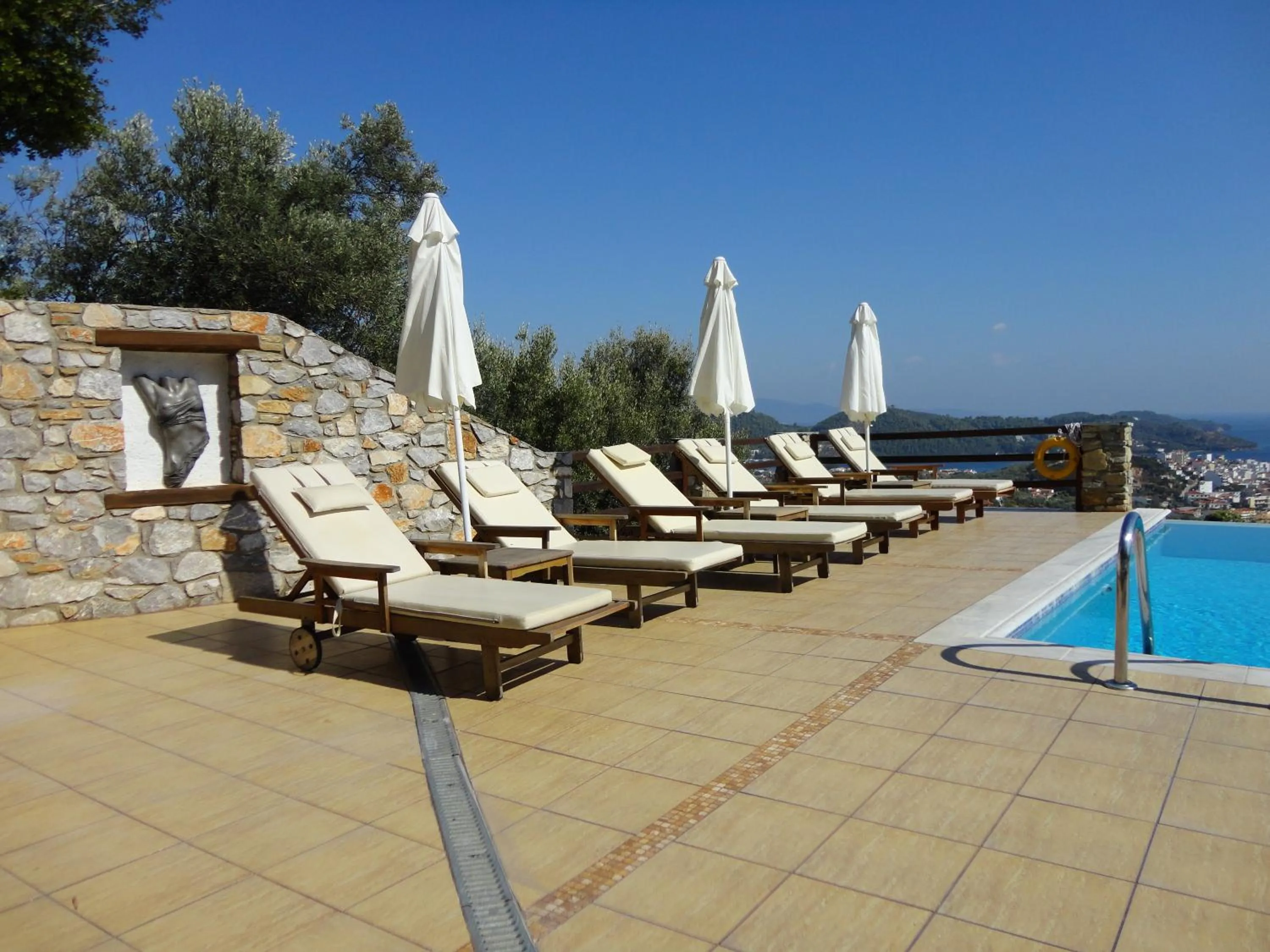 Swimming pool in Skiathos Garden Cottages