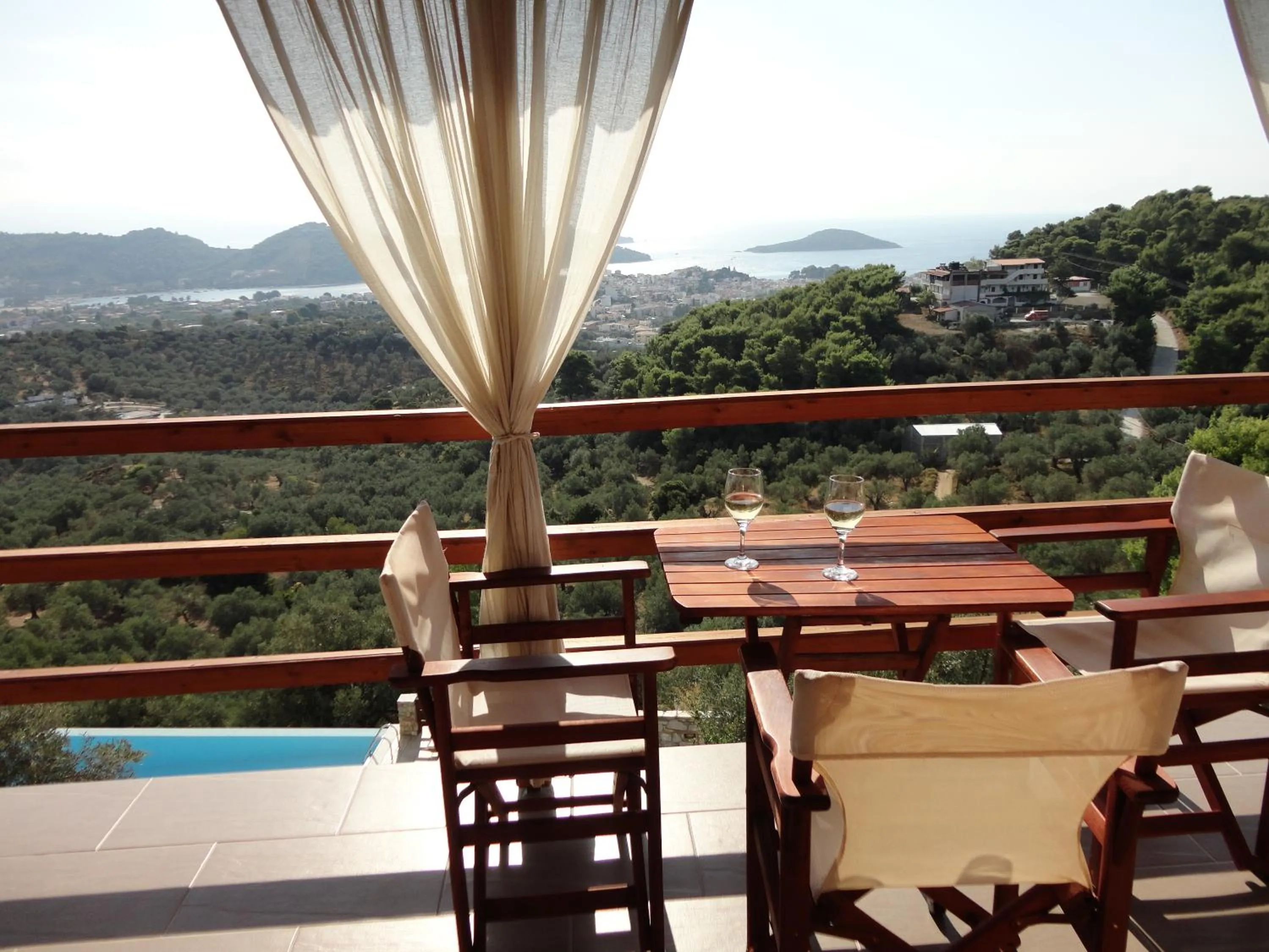 Balcony/Terrace in Skiathos Garden Cottages