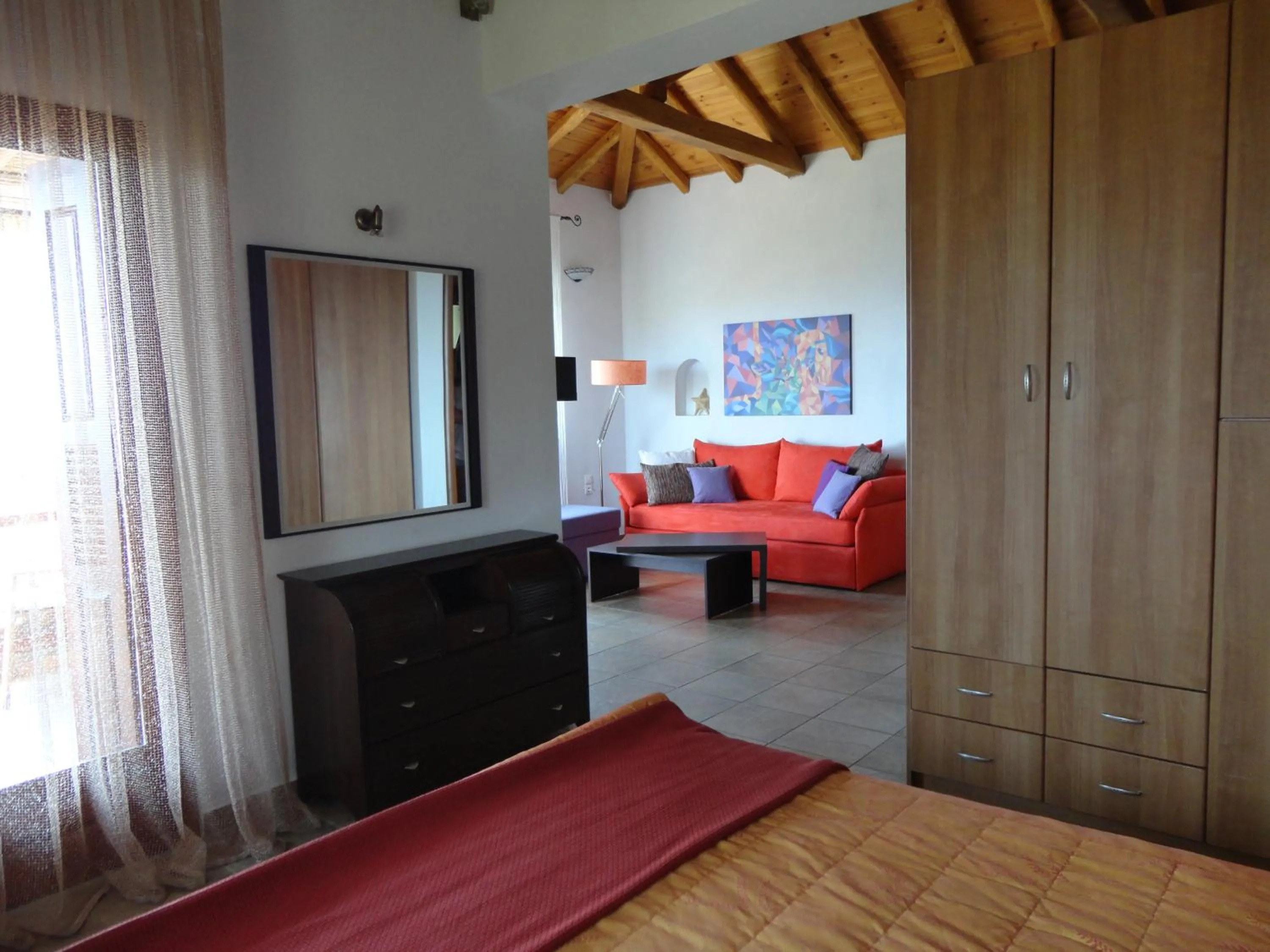 Bedroom, Bed in Skiathos Garden Cottages