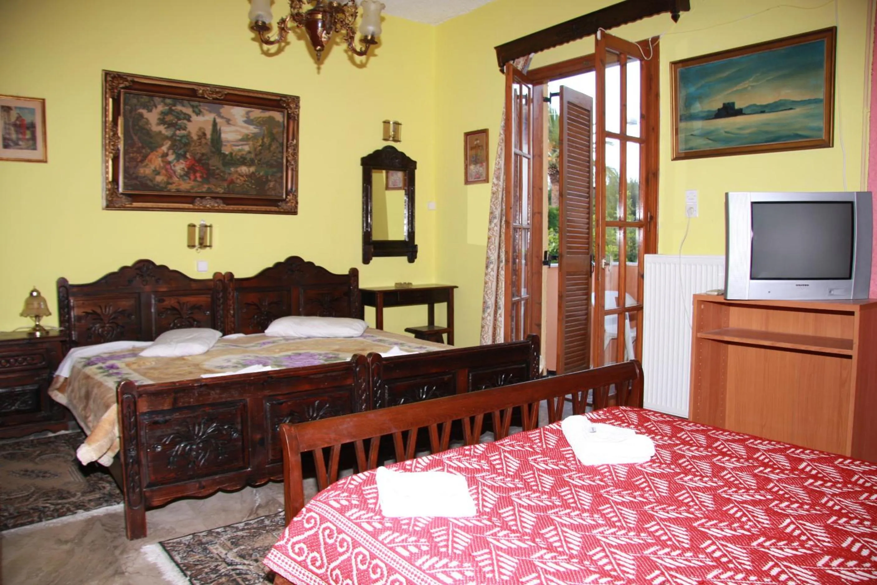 Bed in Katerina Hotel