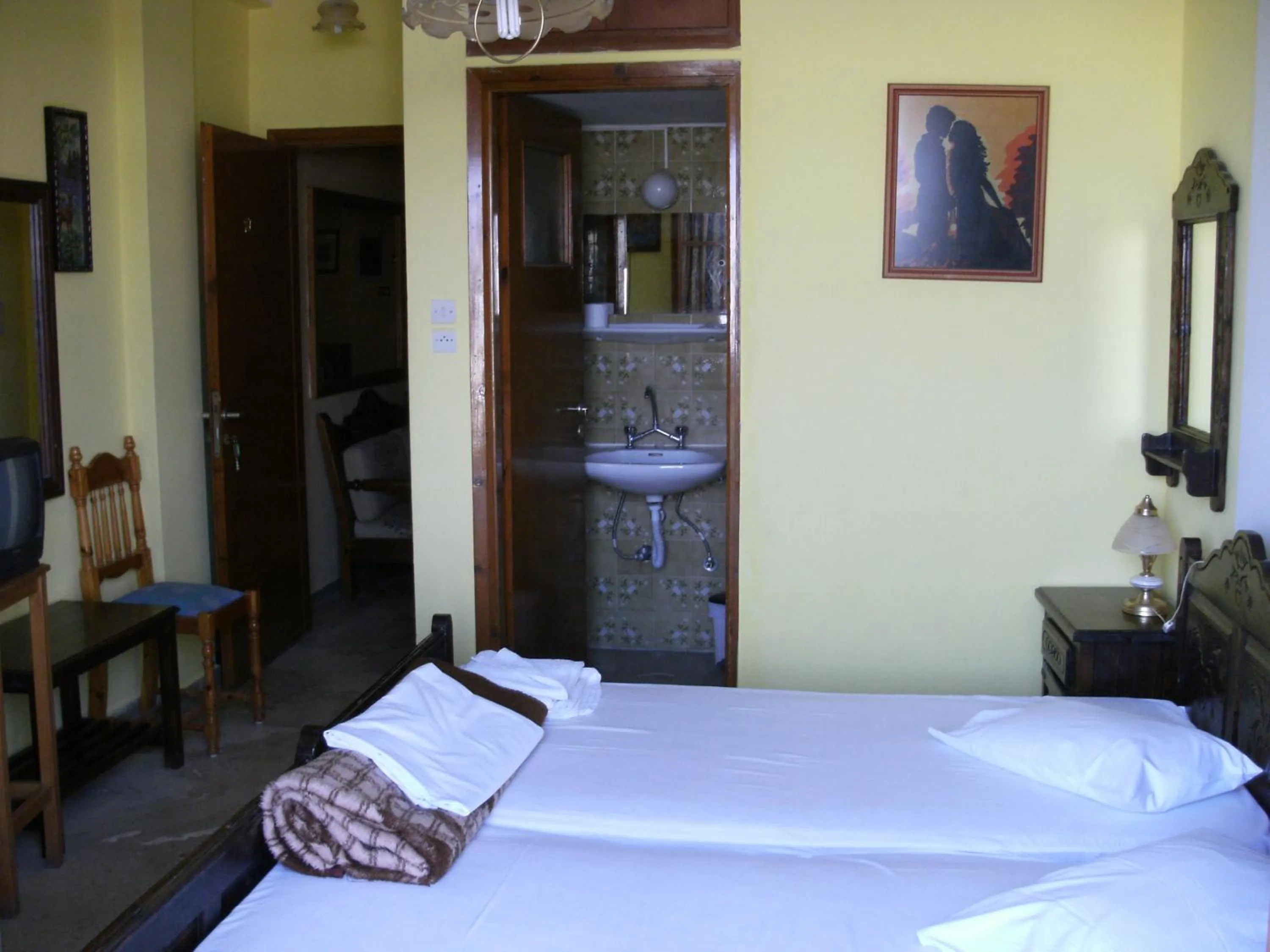 Bed in Katerina Hotel