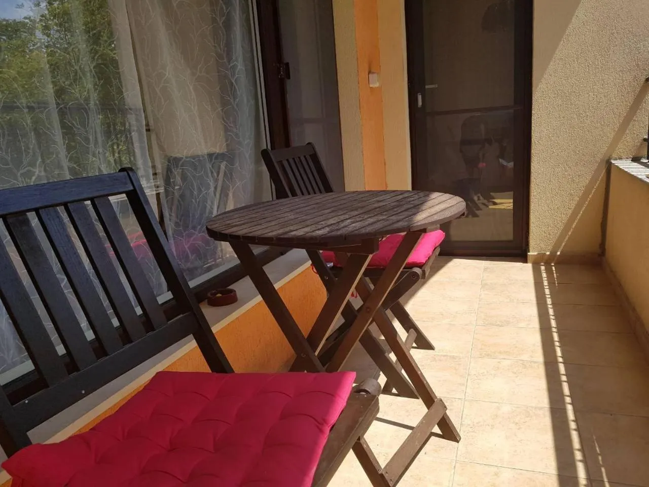 Balcony/Terrace in Privates, schönes und grosses Appartement in Goldstrand