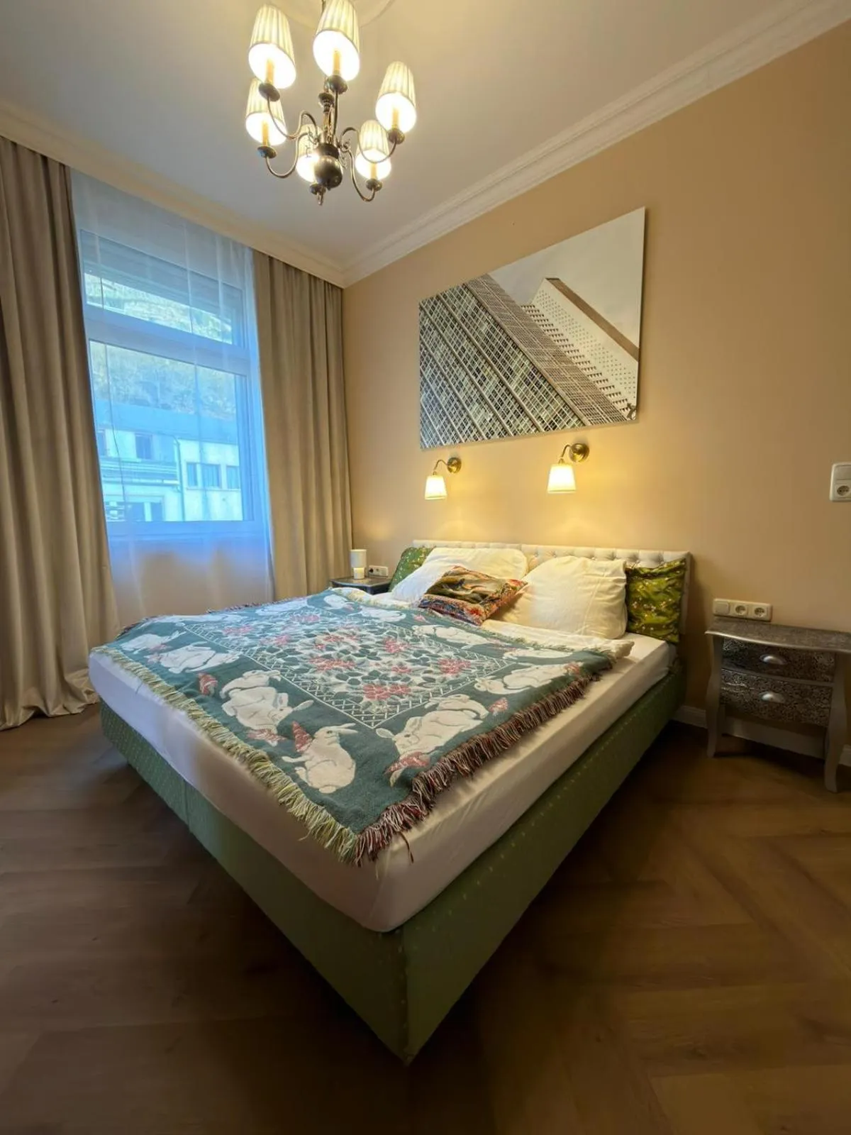 Bed in Hotel Café Post