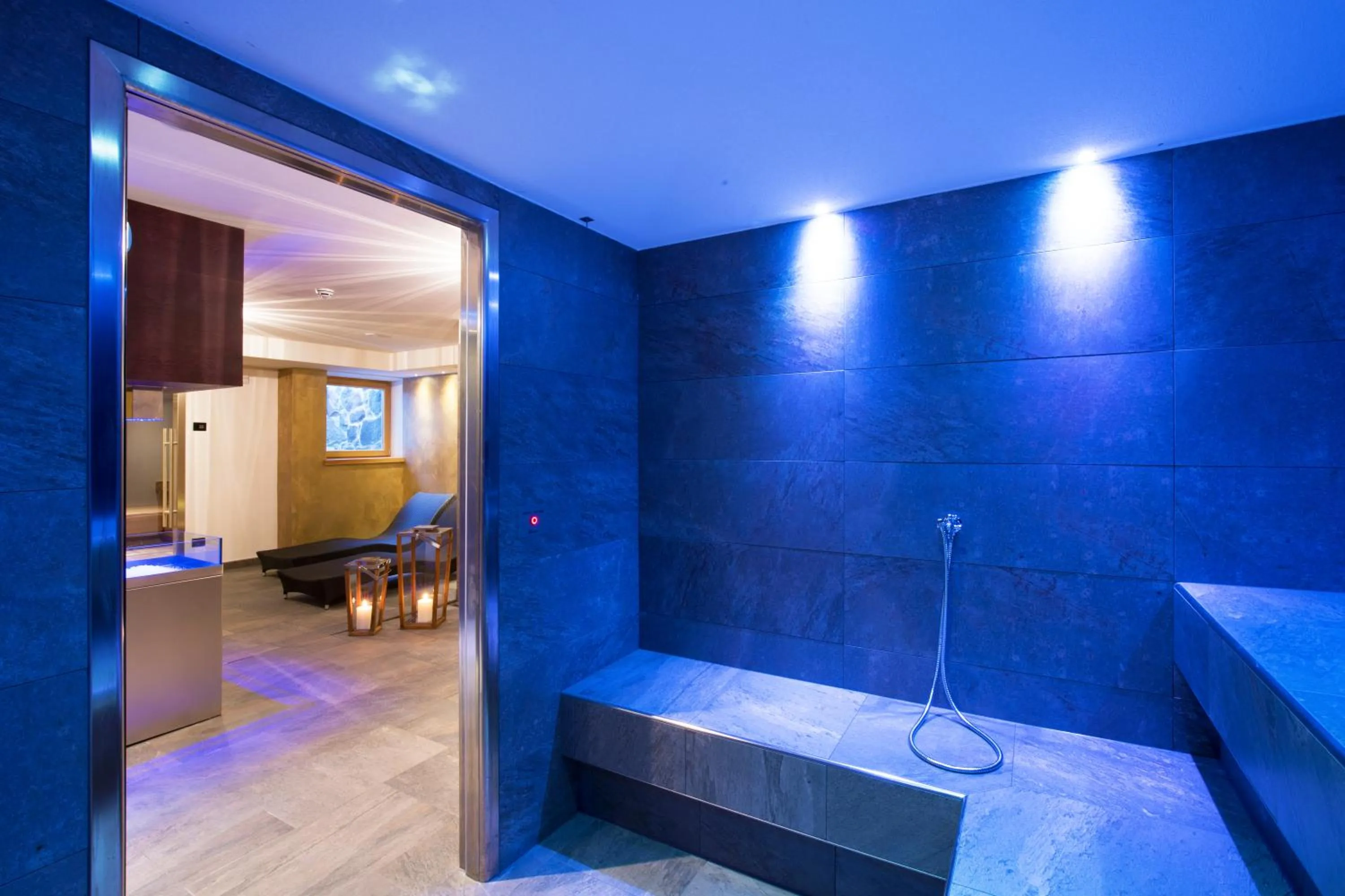 Steam room, Bed in Chalet Marcora