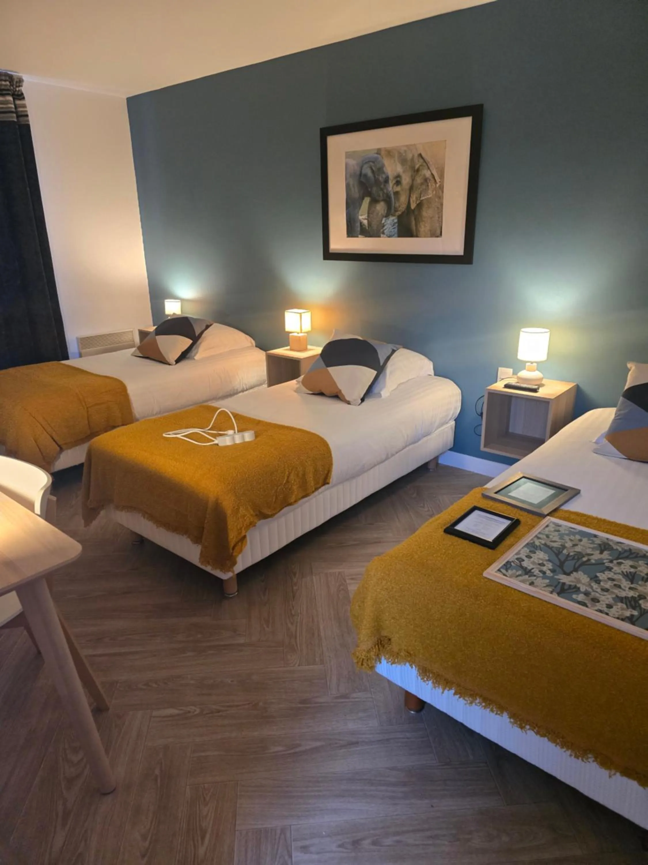 Photo of the whole room, Bed in Hôtel L'ideal le Mountbatten