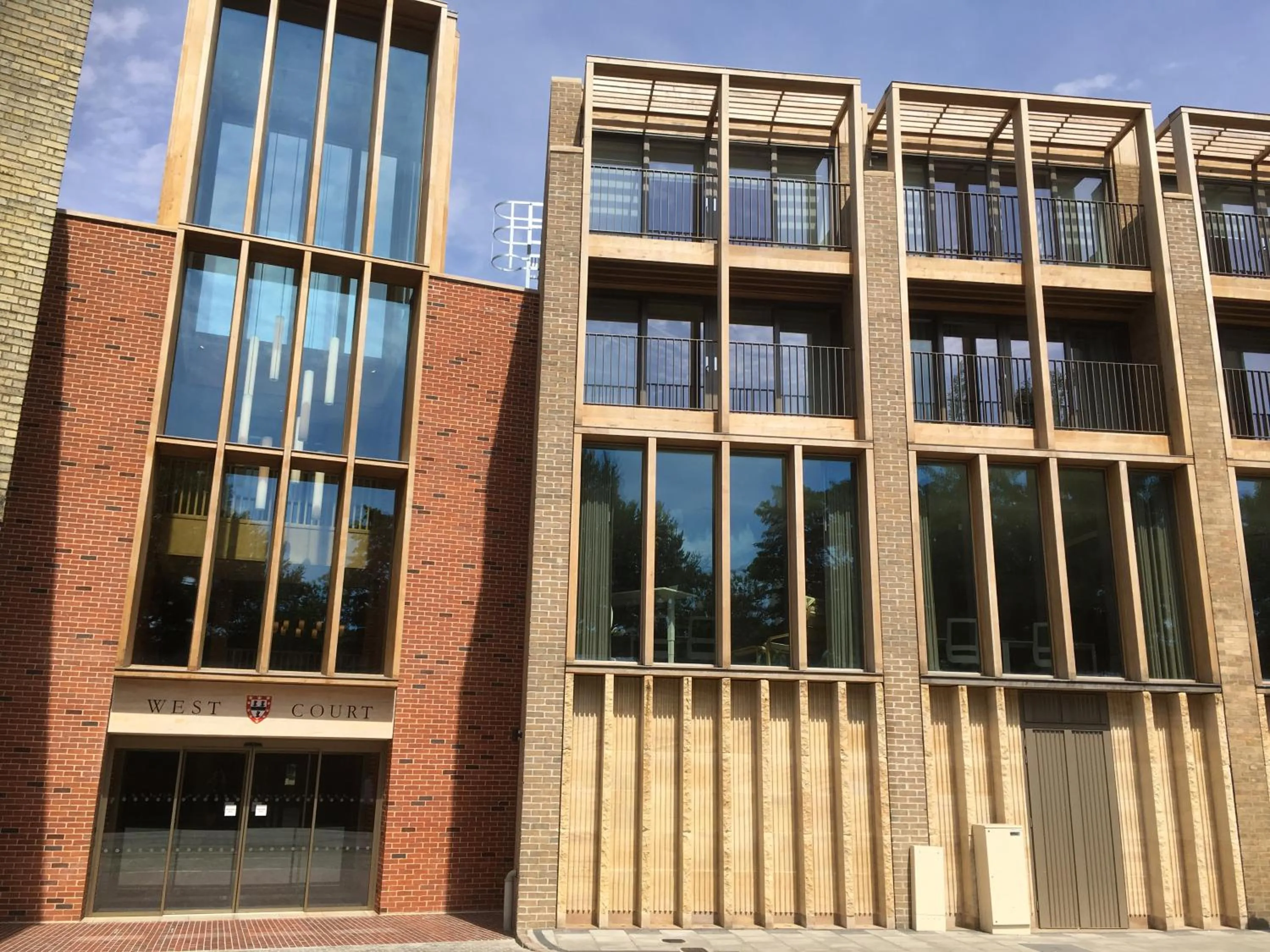 Facade/entrance in West Court- Jesus College
