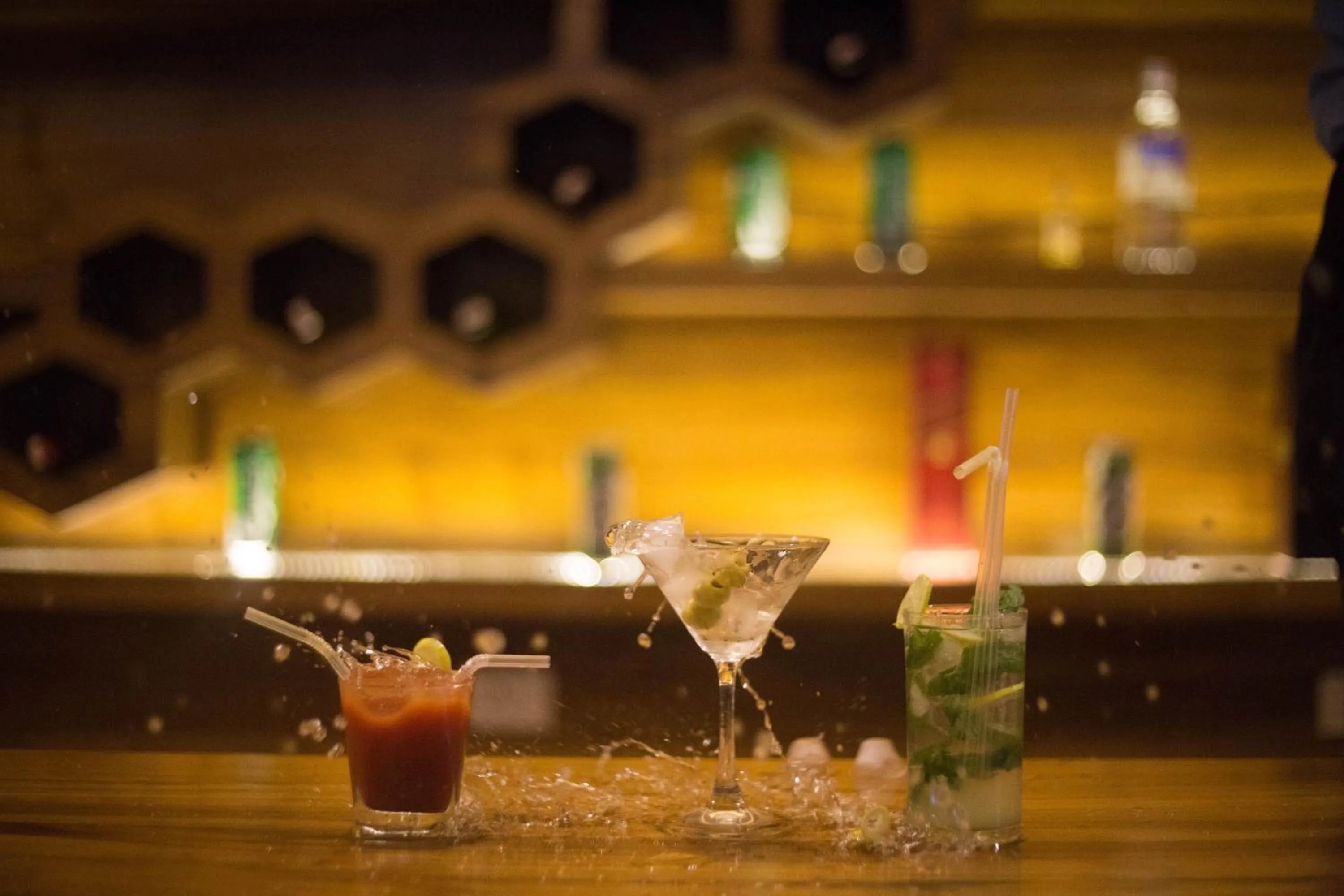 Alcoholic drinks in Hotel Portland