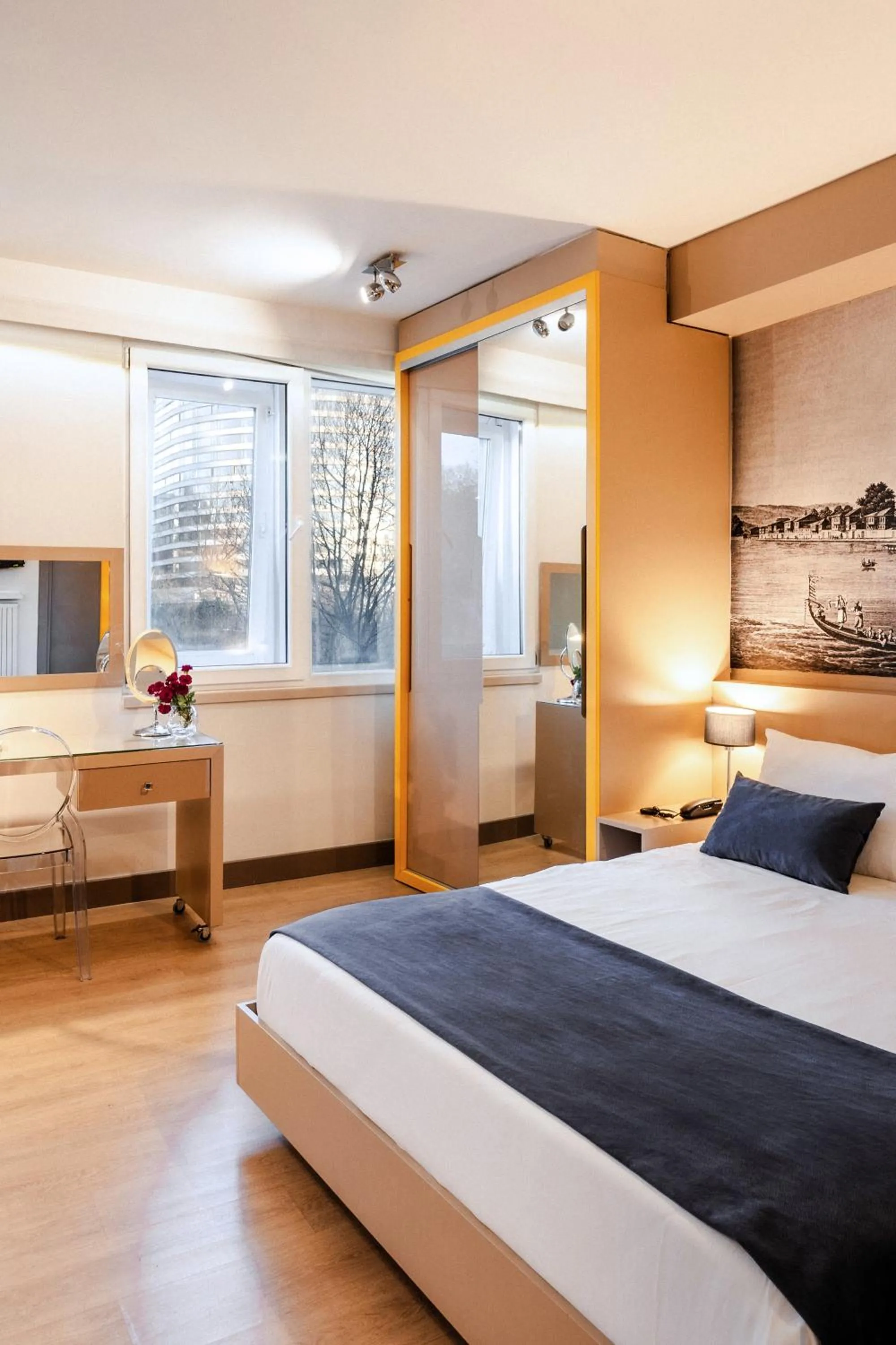 Bed in Cheya Beşiktaş Istanbul Bosphorus City Center Hotel & Suites