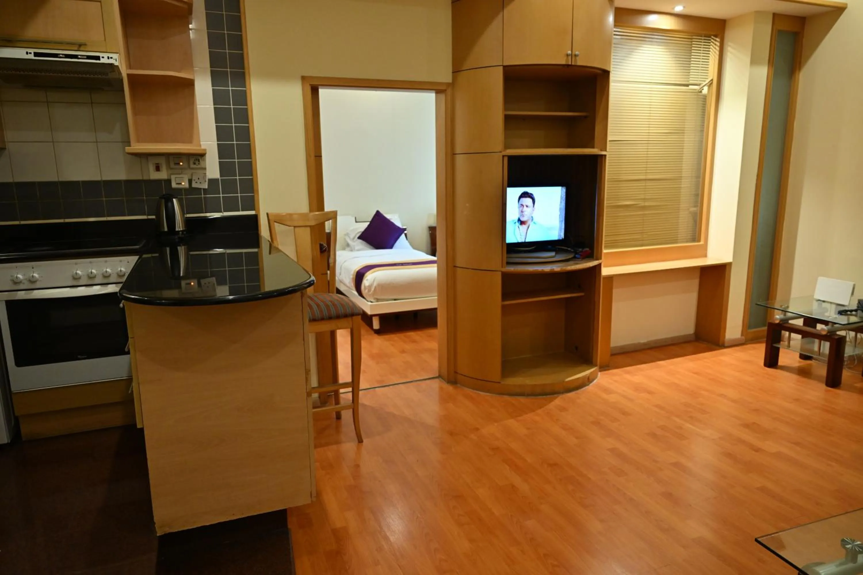 TV and multimedia in One Pavilion Luxury Serviced Apartments