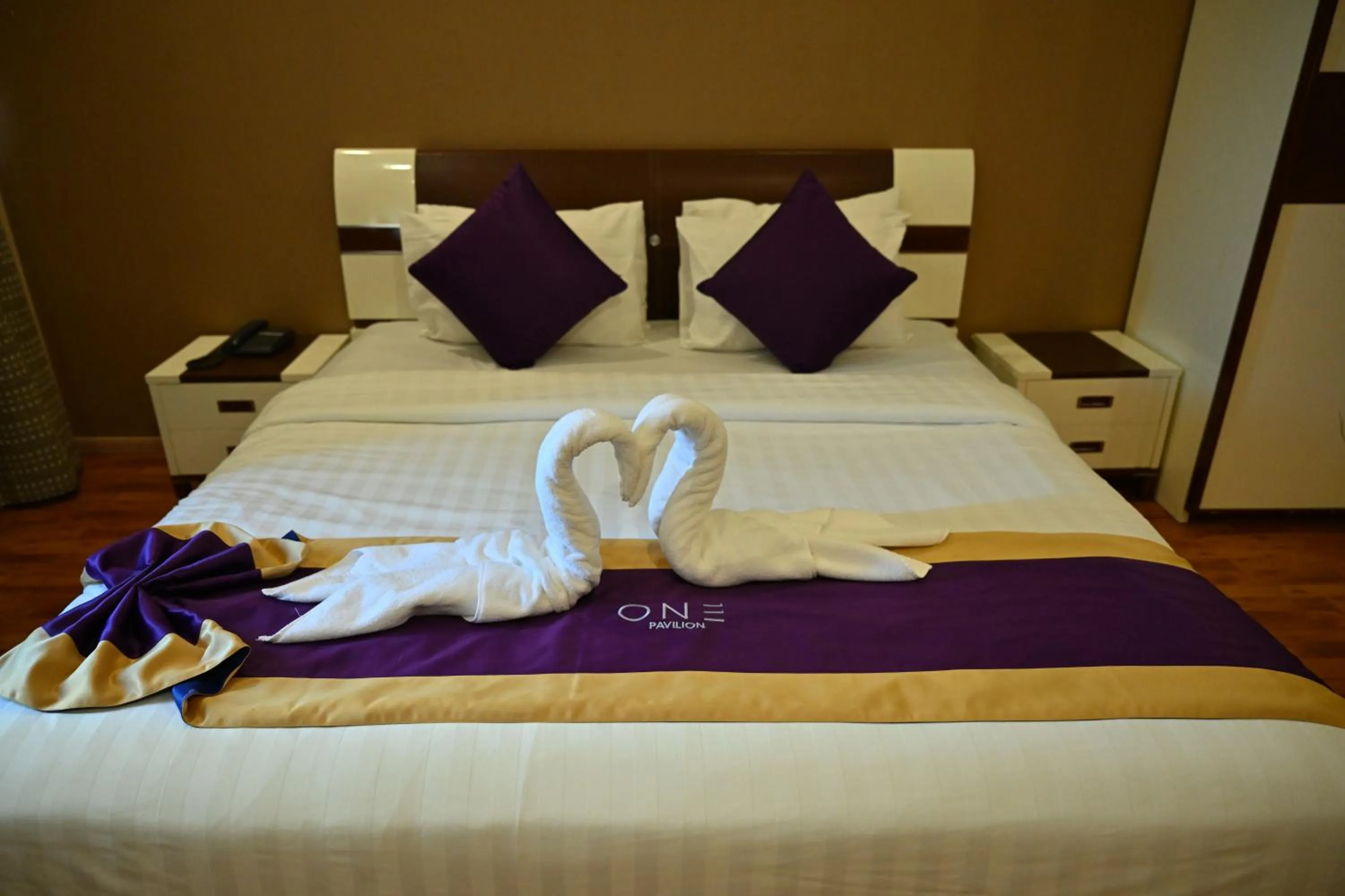 Bed in One Pavilion Luxury Serviced Apartments