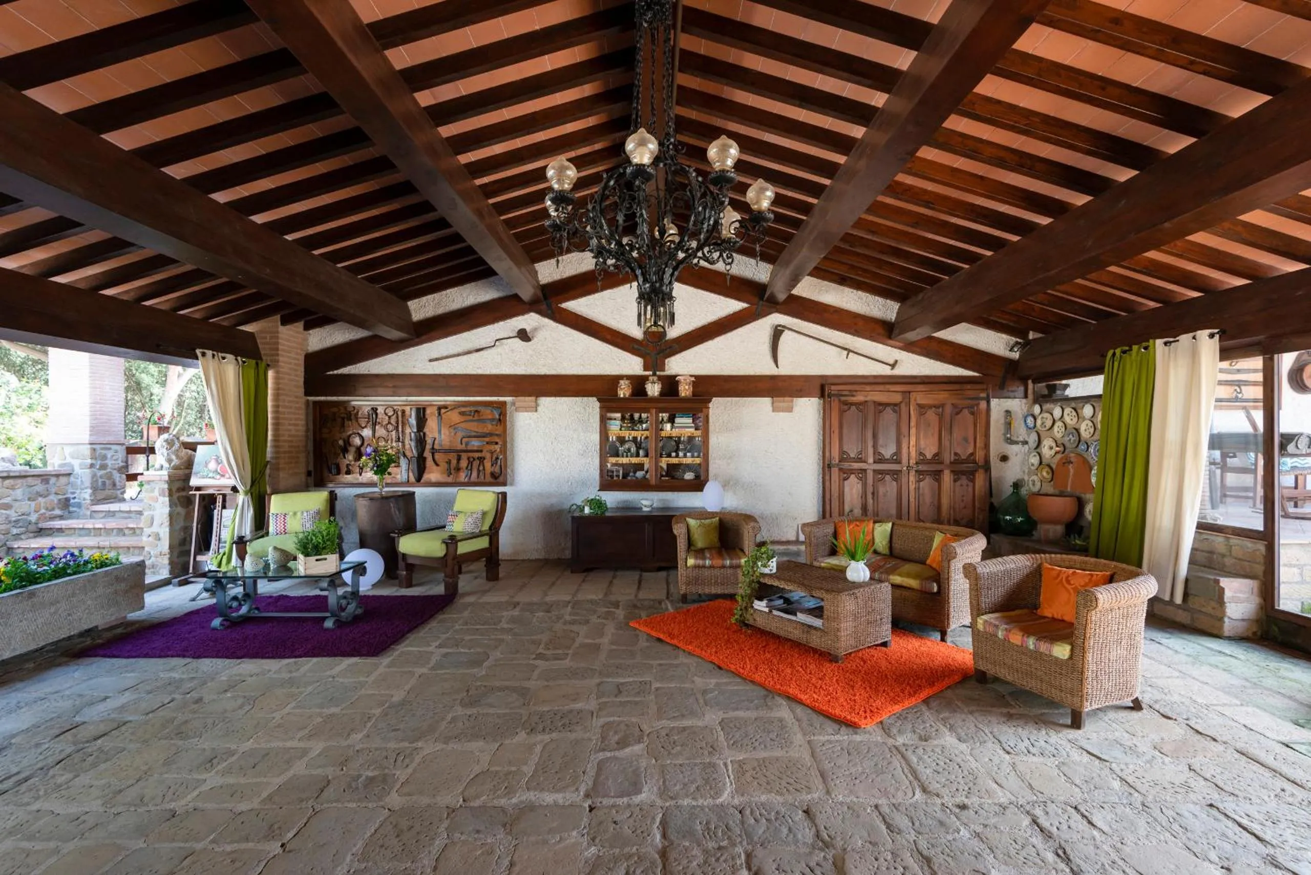 Lobby or reception in Agriturismo La Rombaia