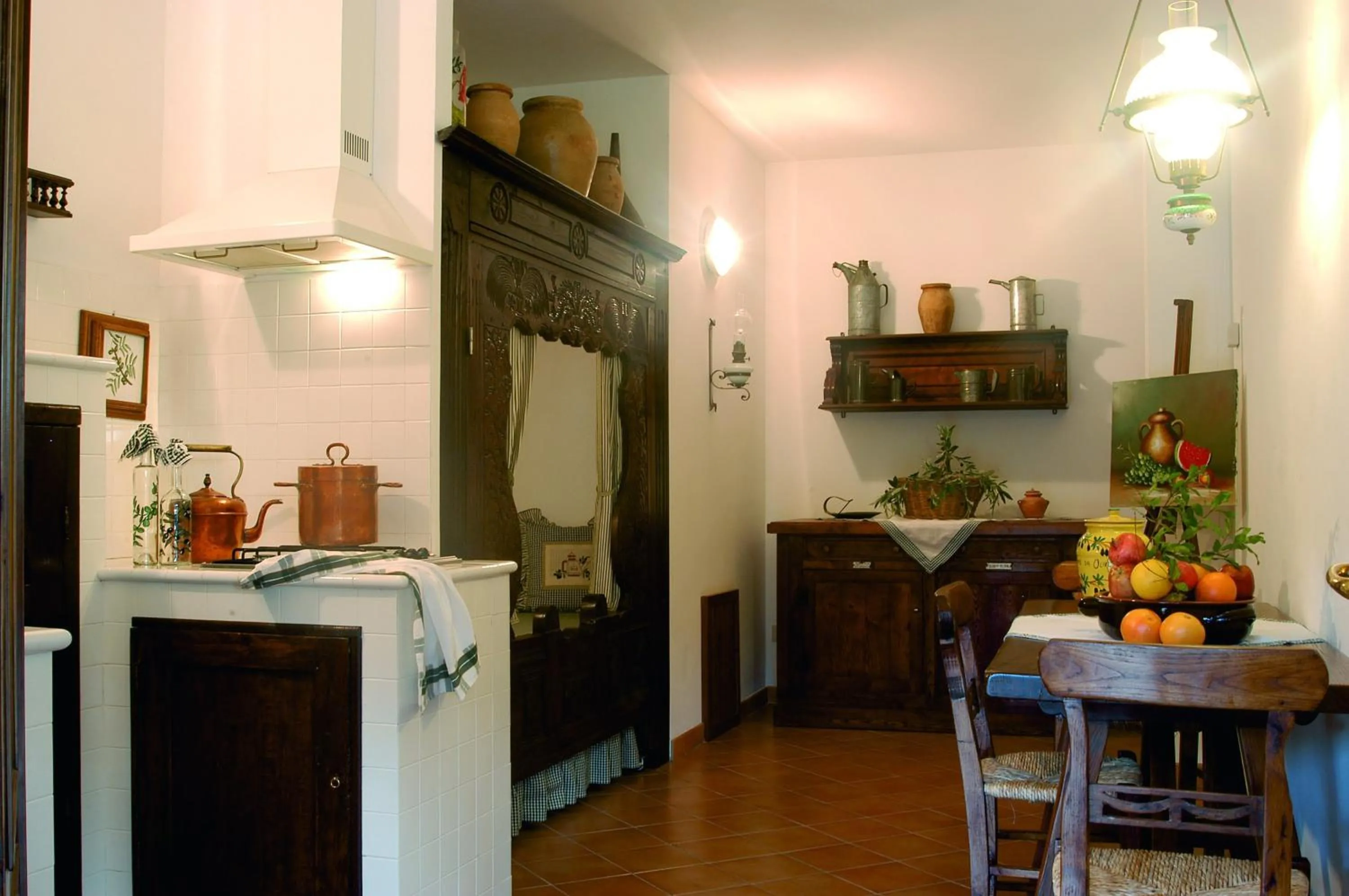 Kitchen or kitchenette in Agriturismo La Rombaia