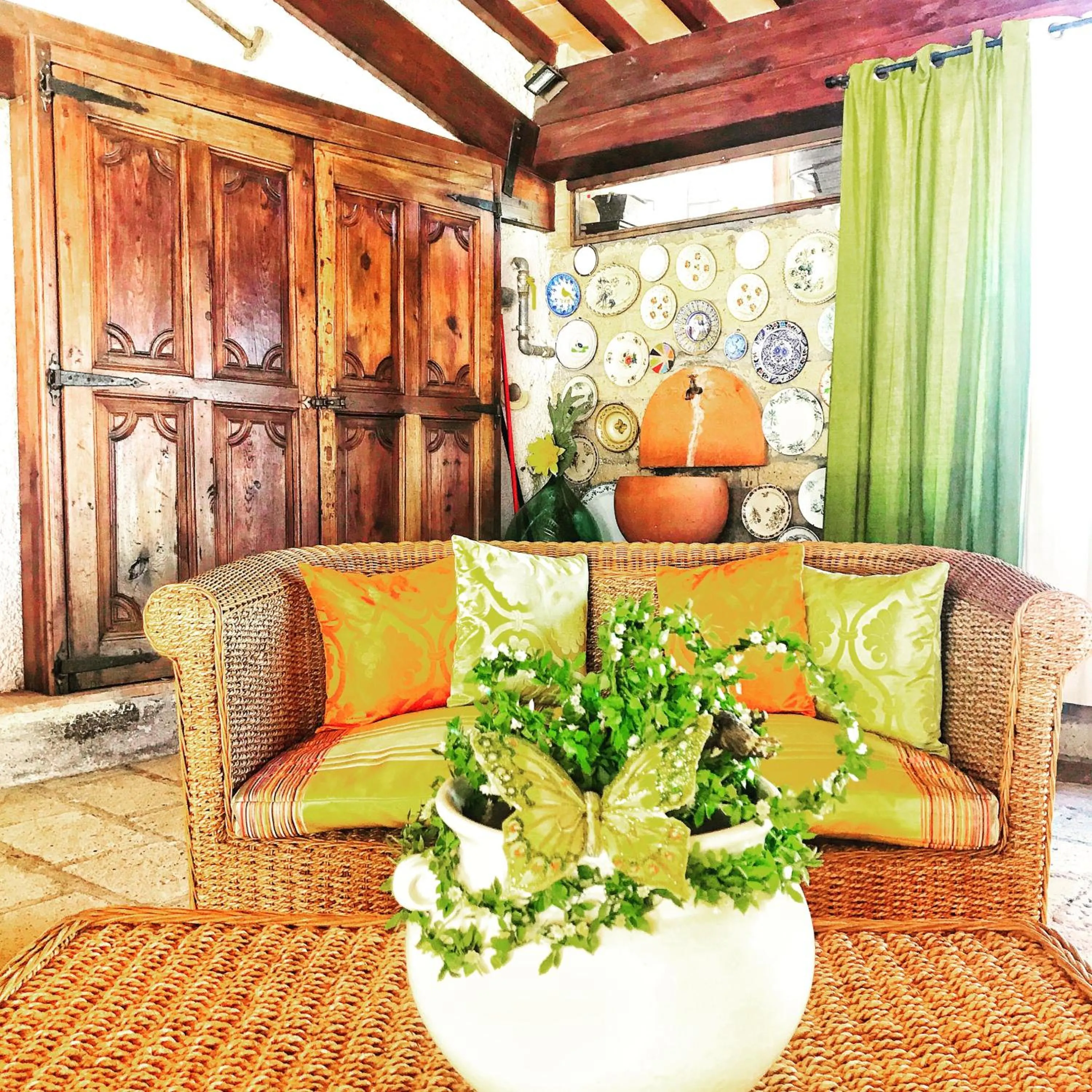 Patio in Agriturismo La Rombaia