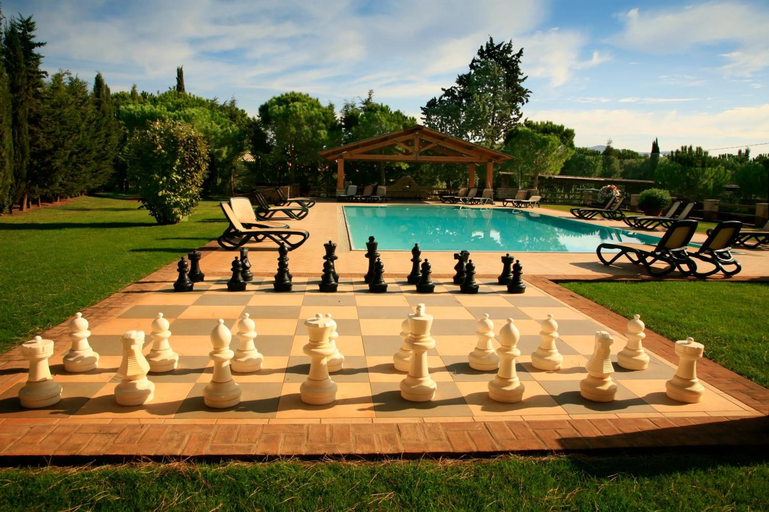 Pool view in Agriturismo La Rombaia