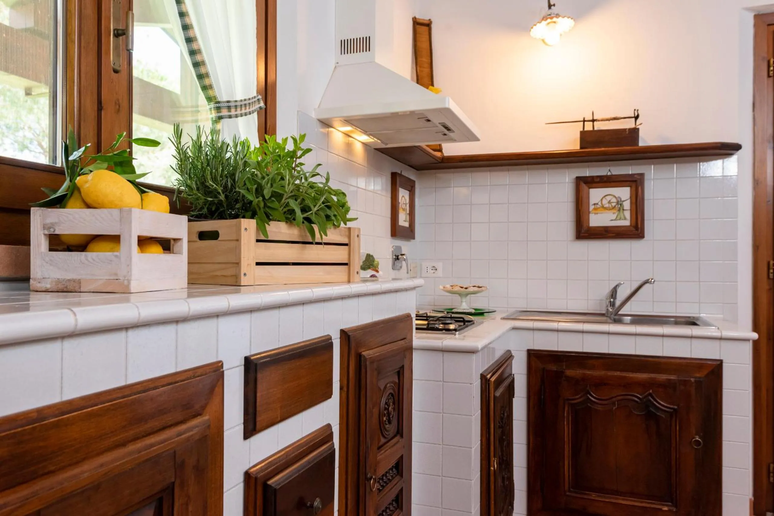 Kitchen or kitchenette in Agriturismo La Rombaia