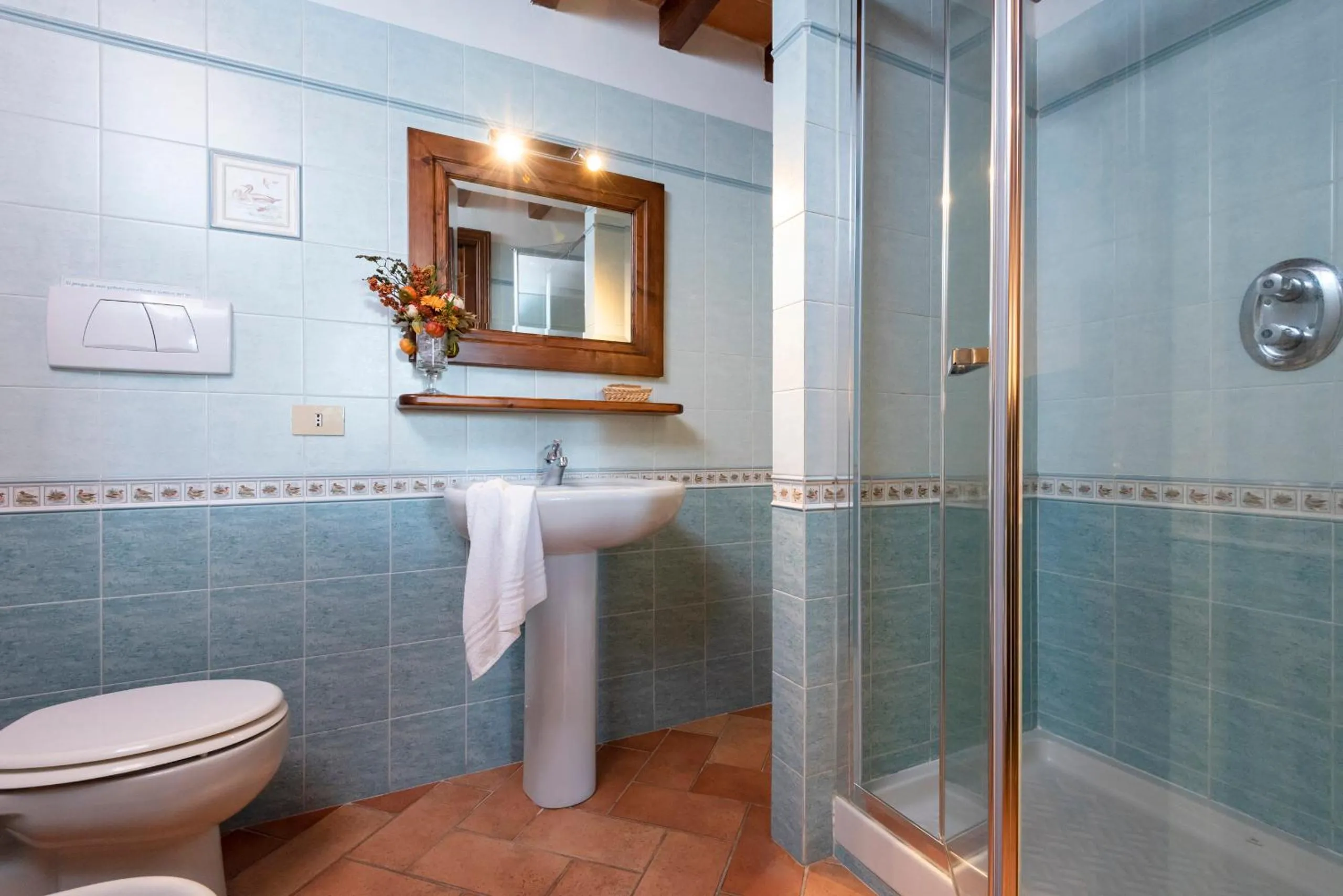 Bathroom in Agriturismo La Rombaia