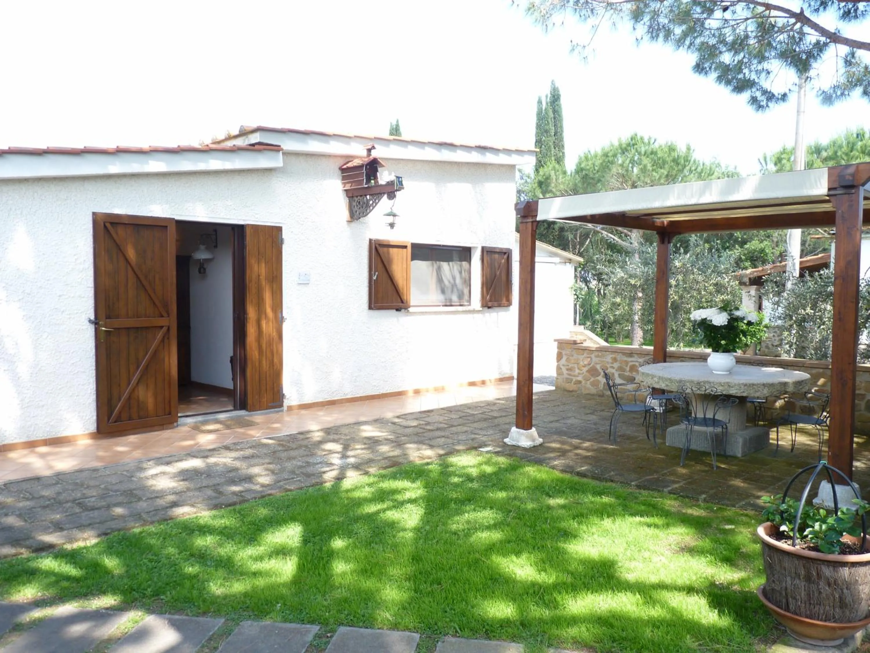 Patio in Agriturismo La Rombaia