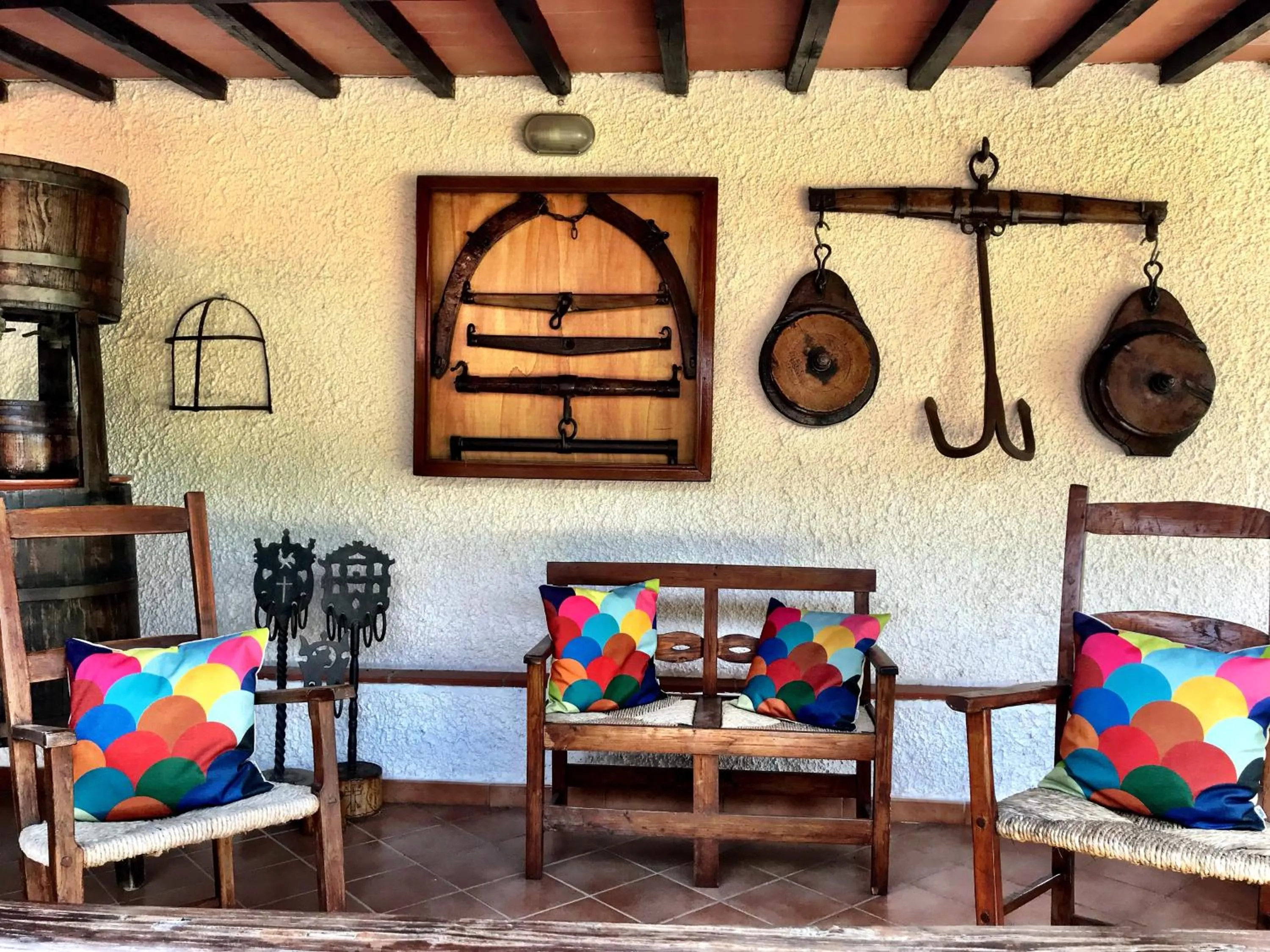 Balcony/Terrace in Agriturismo La Rombaia