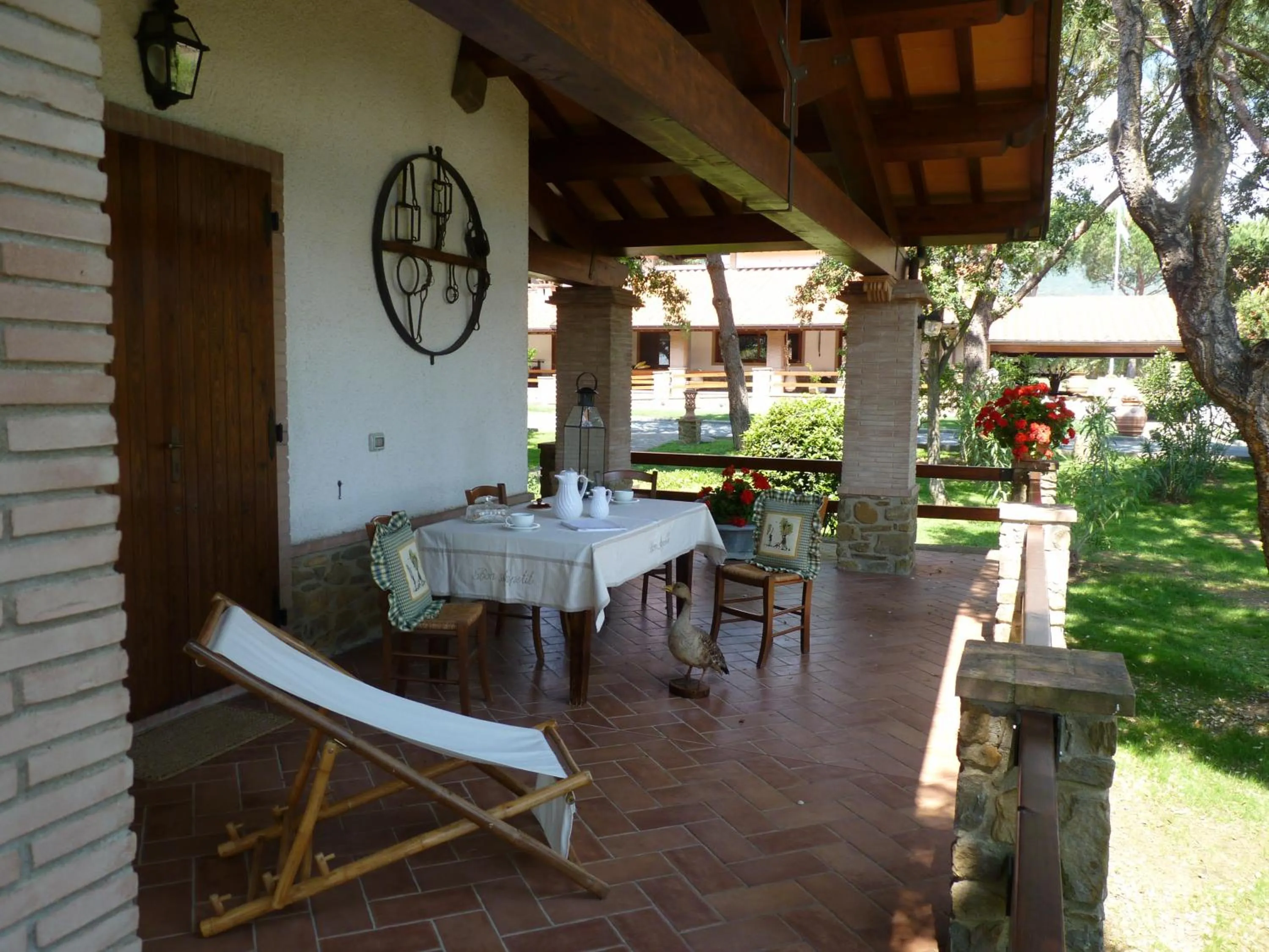 Patio in Agriturismo La Rombaia