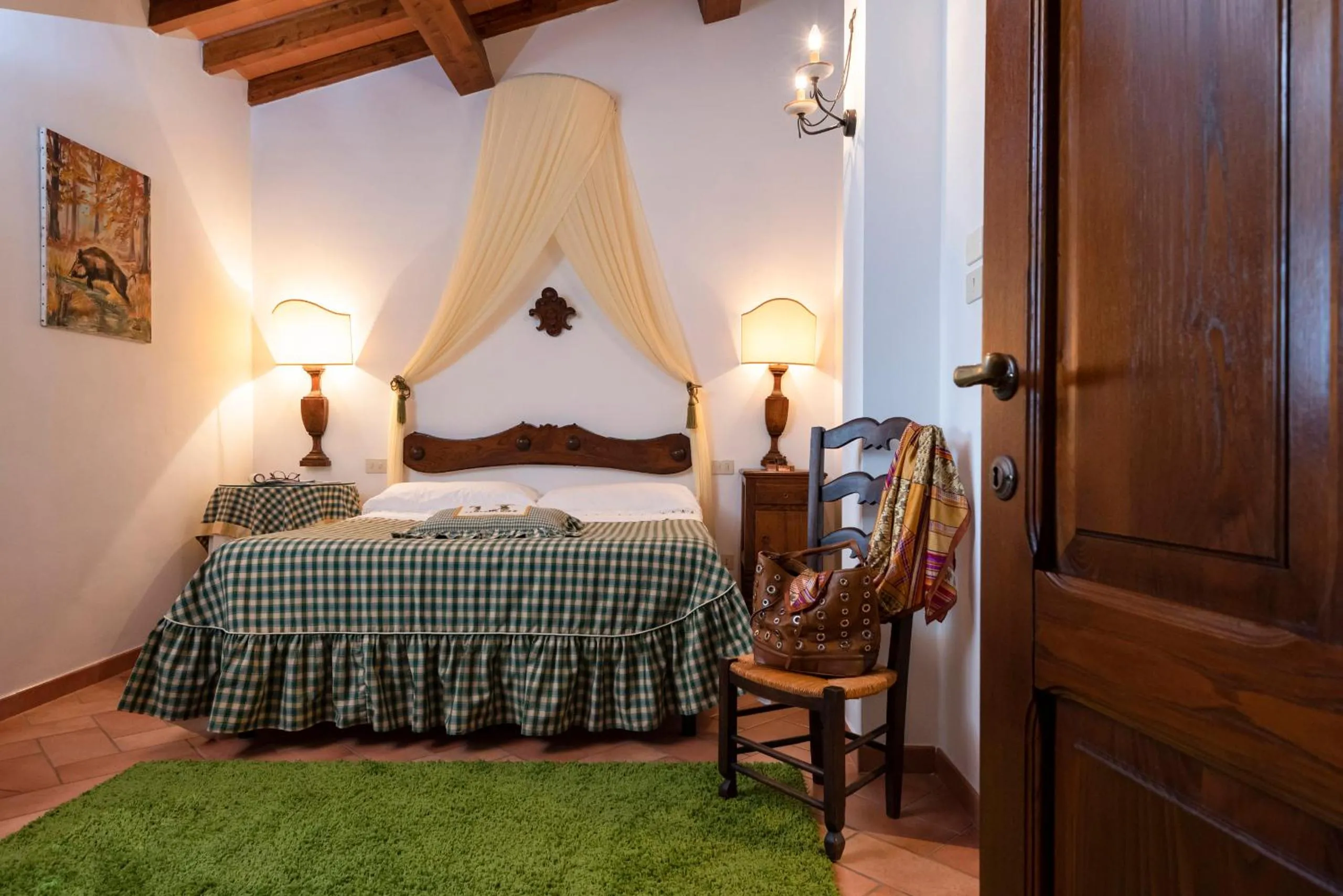 Bed in Agriturismo La Rombaia