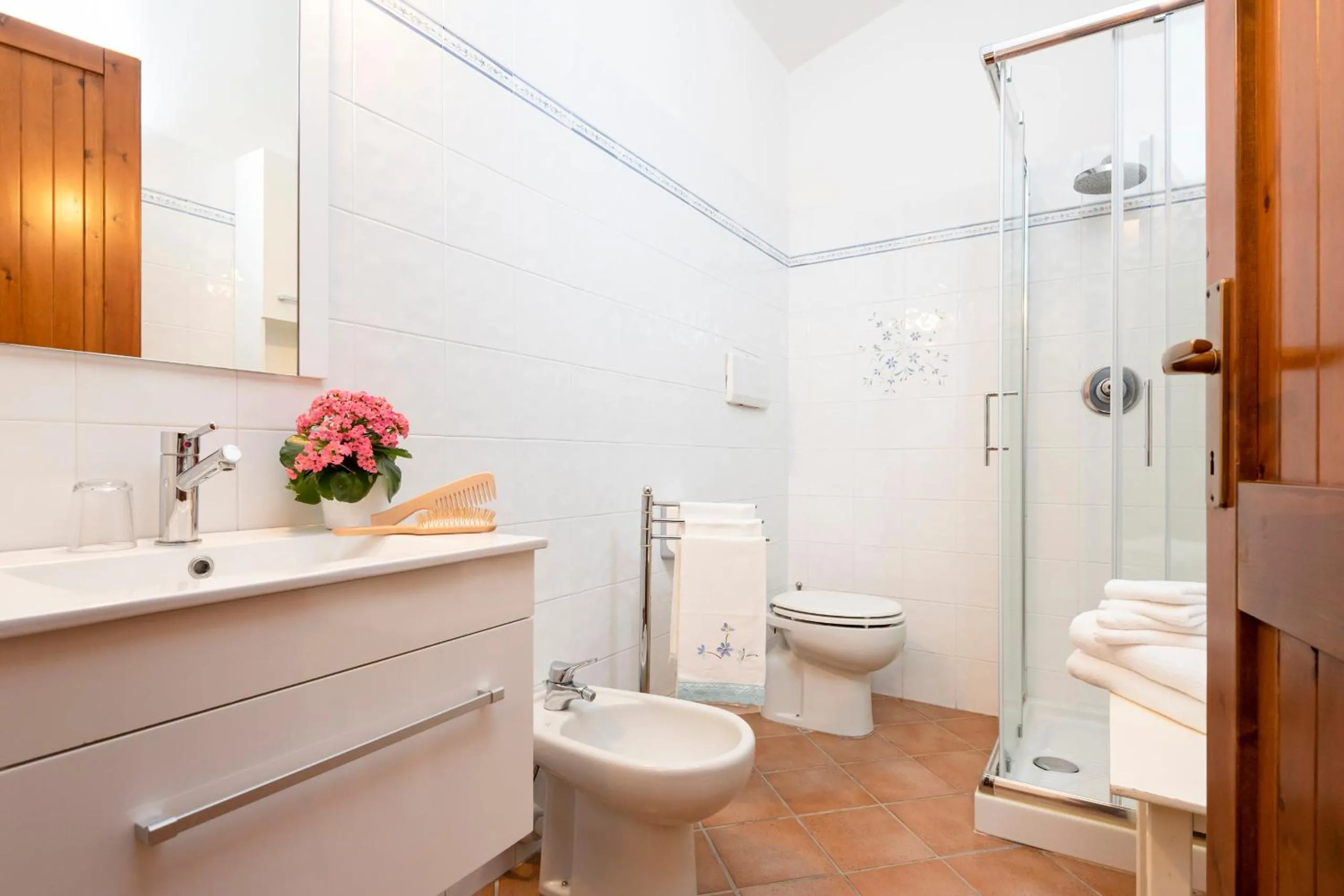 Bathroom in Agriturismo La Rombaia