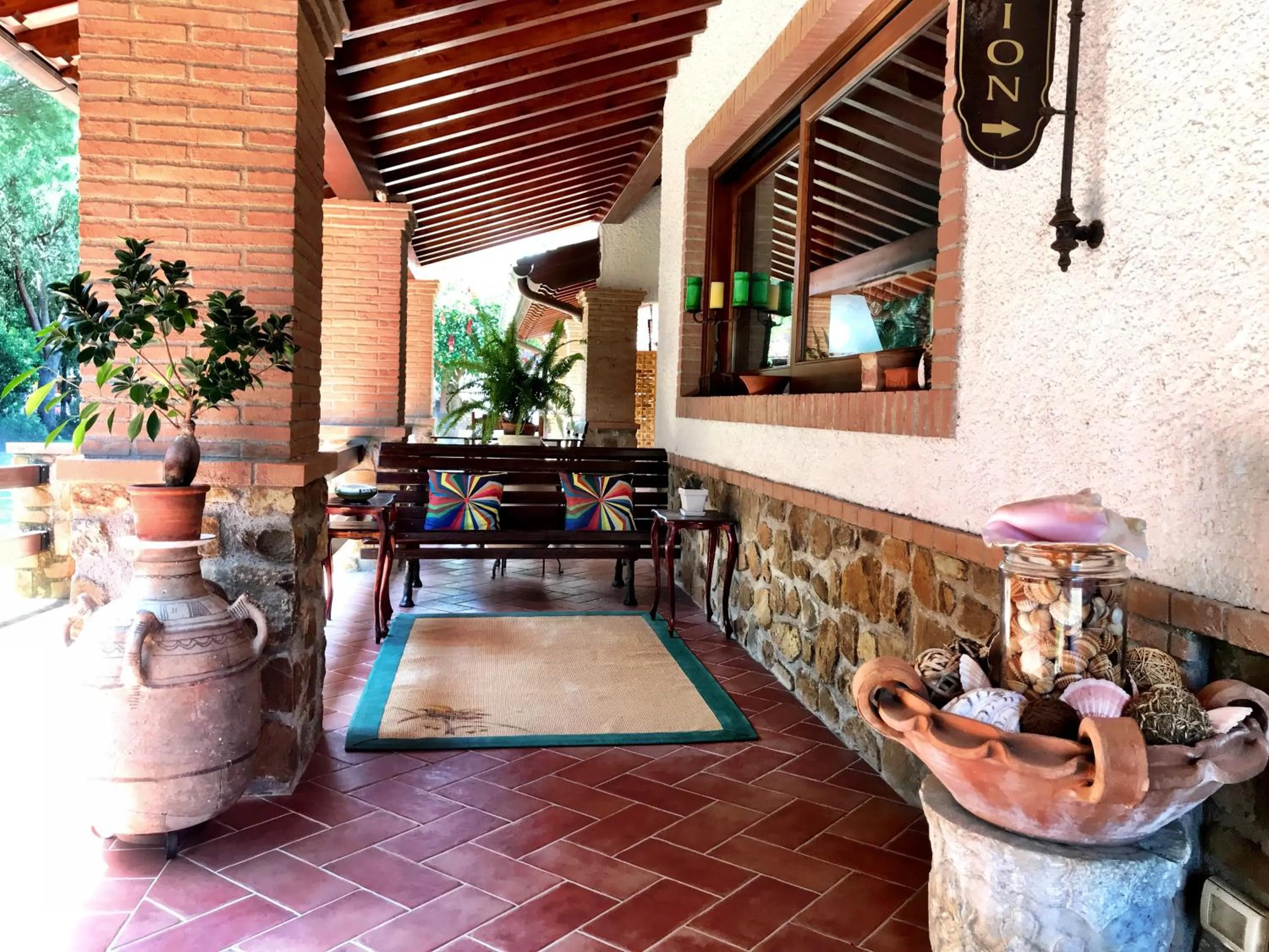 Balcony/Terrace in Agriturismo La Rombaia