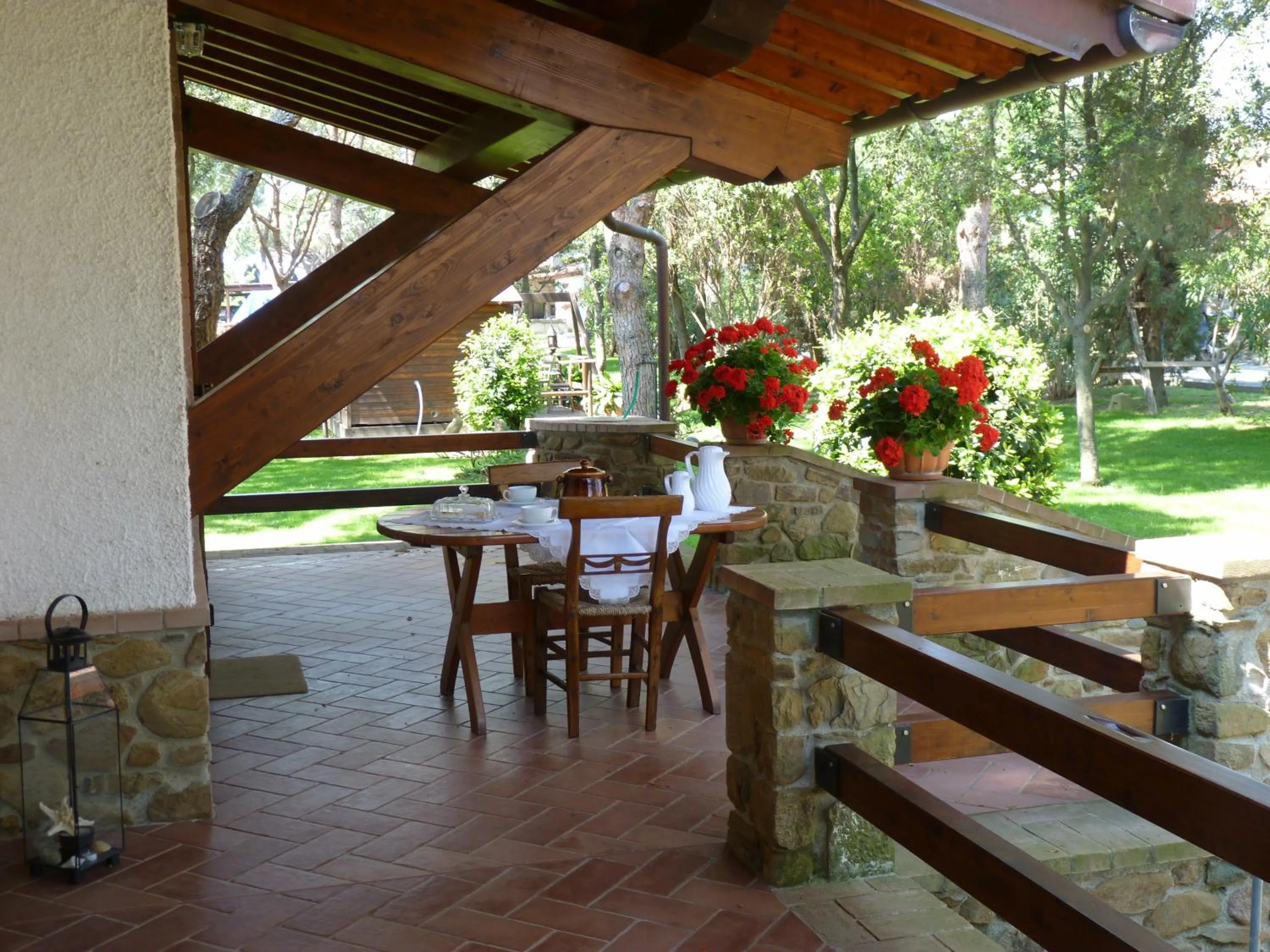Patio in Agriturismo La Rombaia