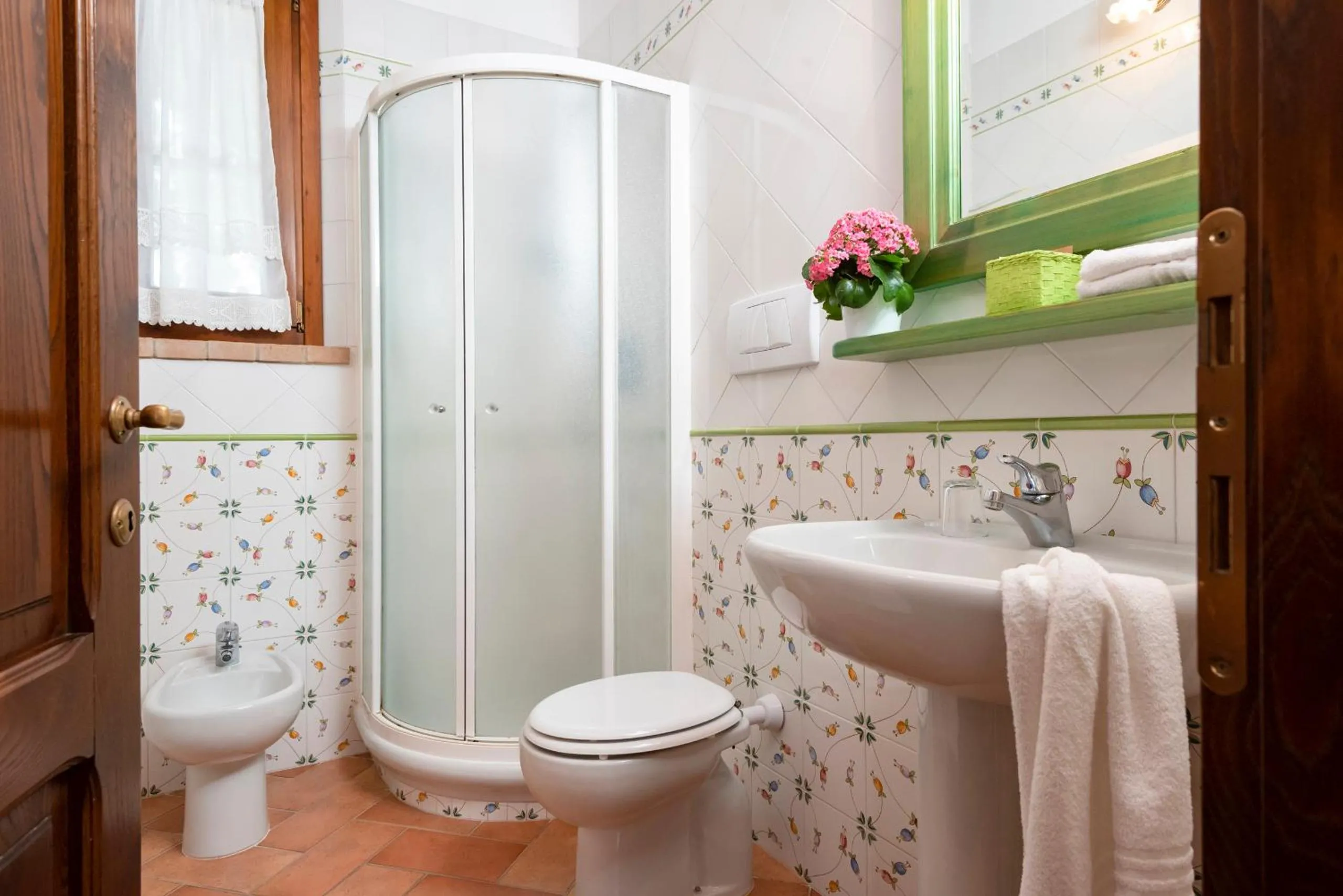 Bathroom in Agriturismo La Rombaia
