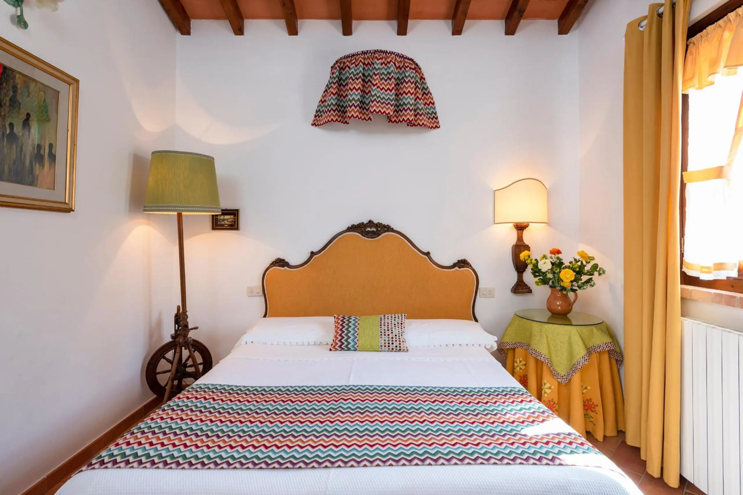 Bed in Agriturismo La Rombaia