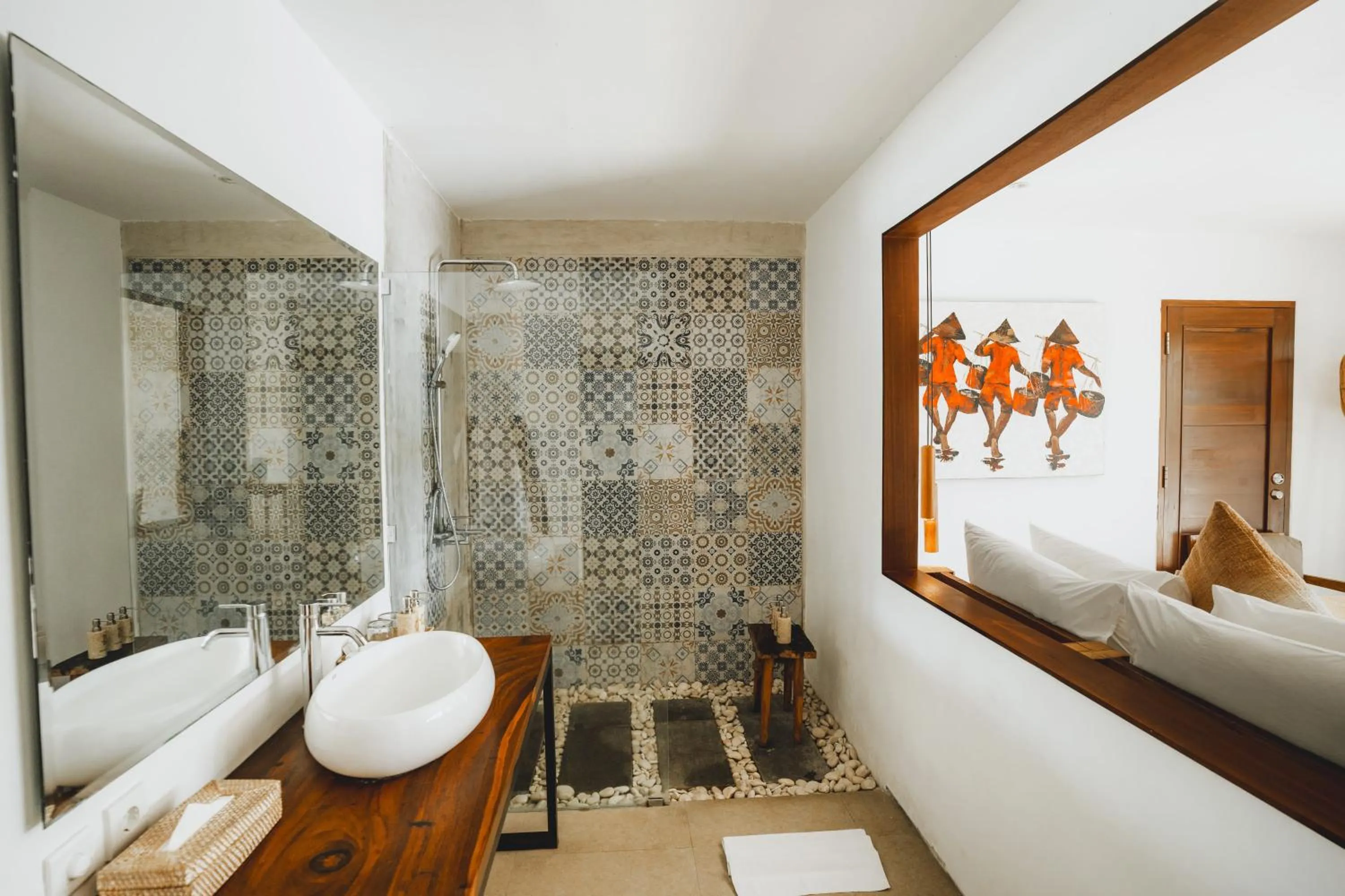 Shower, Bed in The Hidden Paradise Ubud - CHSE Certified