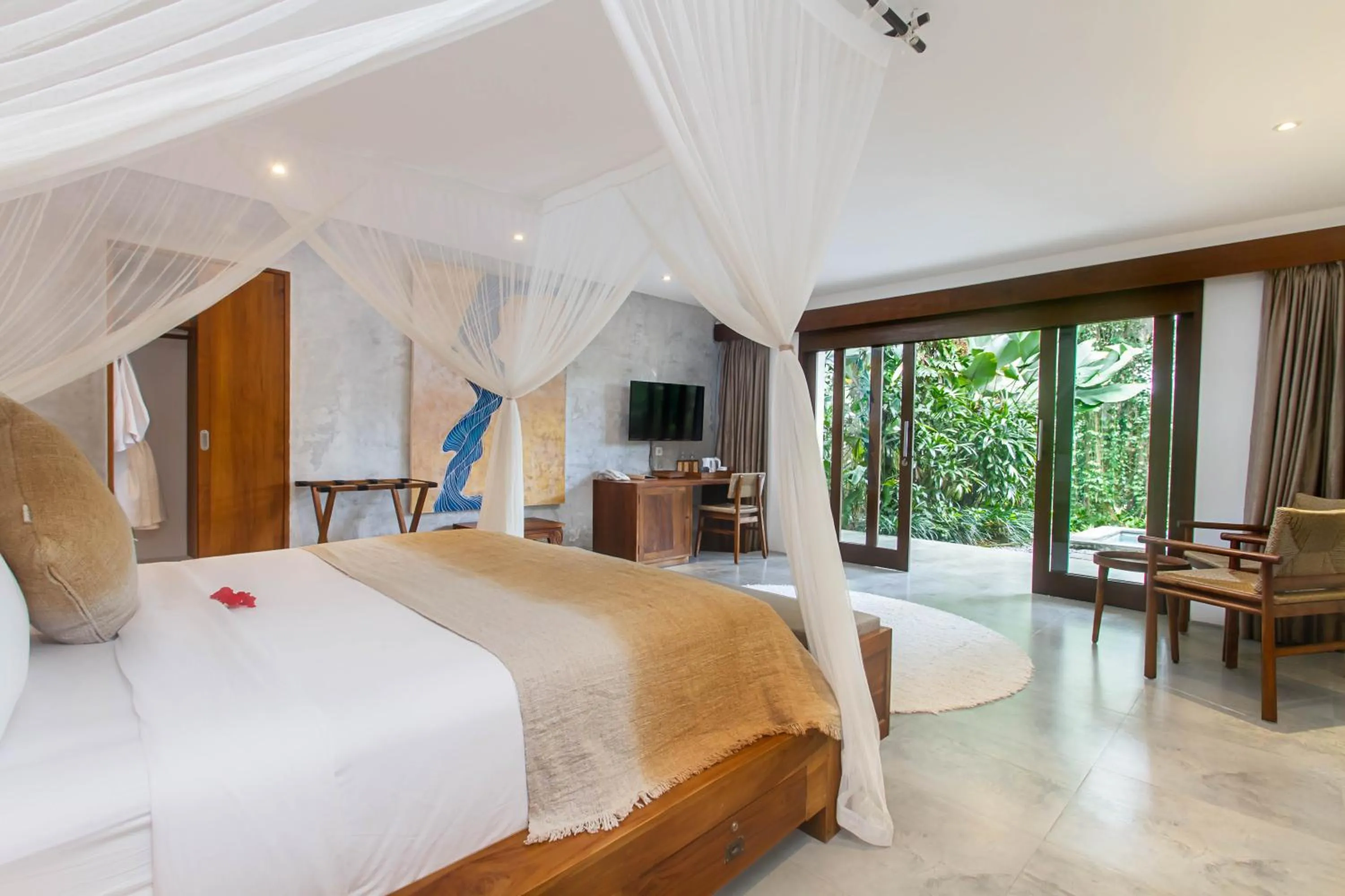 Bed in The Hidden Paradise Ubud - CHSE Certified
