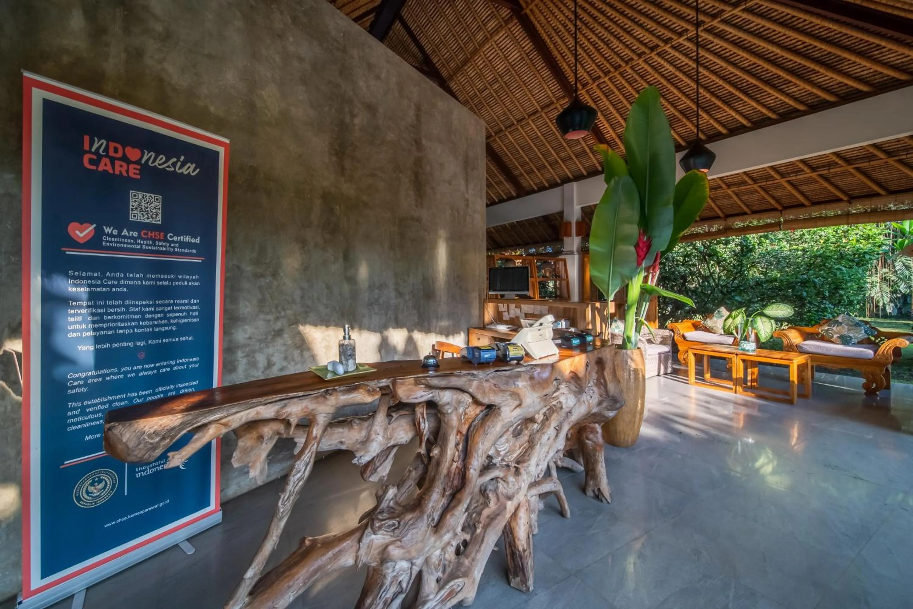 Lobby or reception in The Hidden Paradise Ubud - CHSE Certified