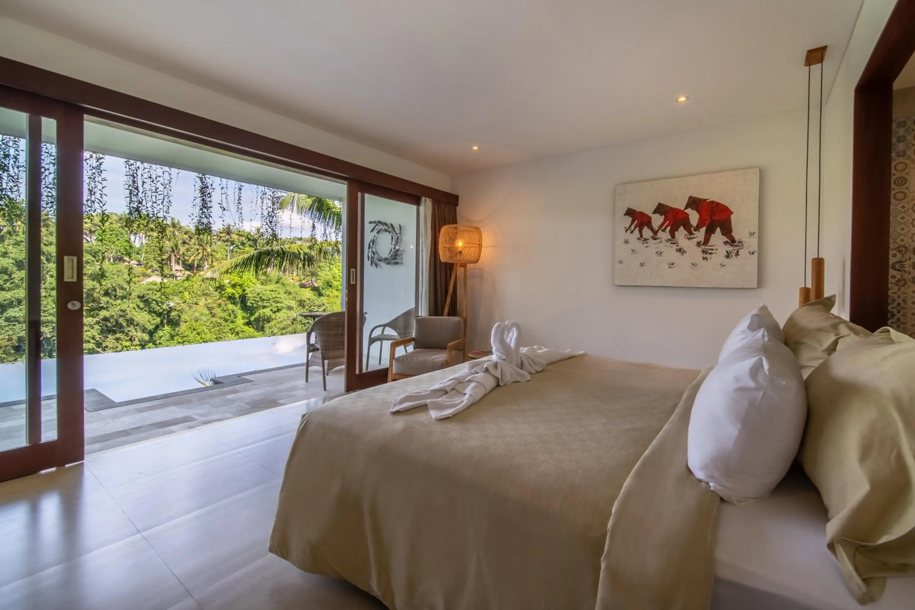 Bed in The Hidden Paradise Ubud - CHSE Certified